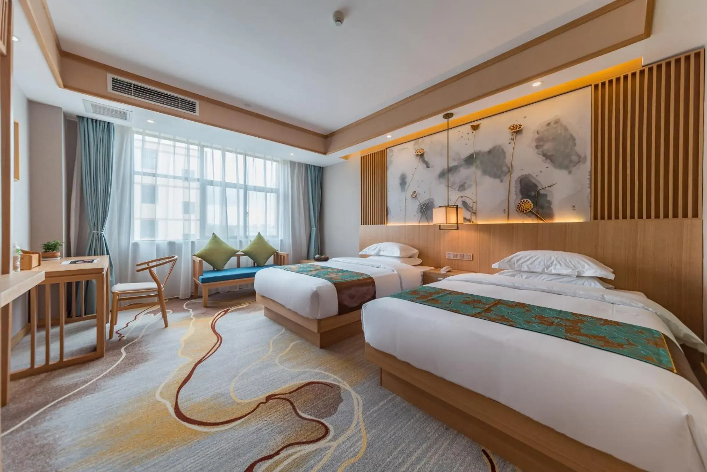 Standard Twin Room with Mountain View - single occupancy in Yunxianju Tea Culture Theme Hotel Standard Twin Room with Mountain View - single occupancy in Yunxianju Tea Culture Theme Hotel