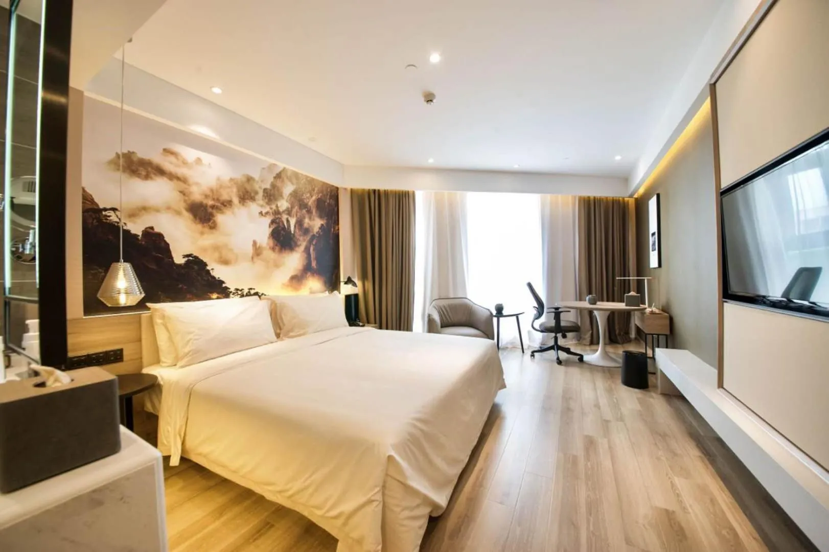 Bed in Atour Hotel Phoenix Avenue Shangrao