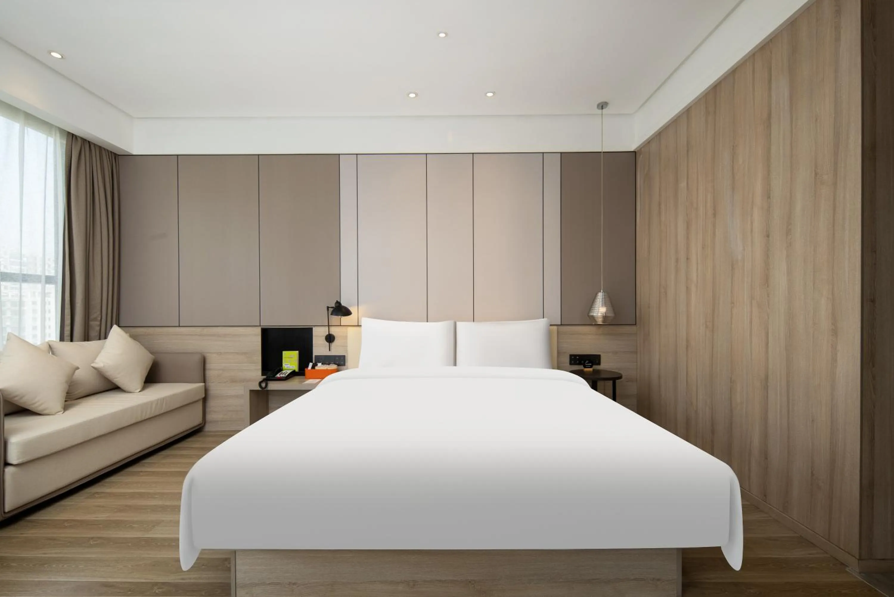 Bedroom, Bed in Atour Hotel Changzhou Dinosaur Park