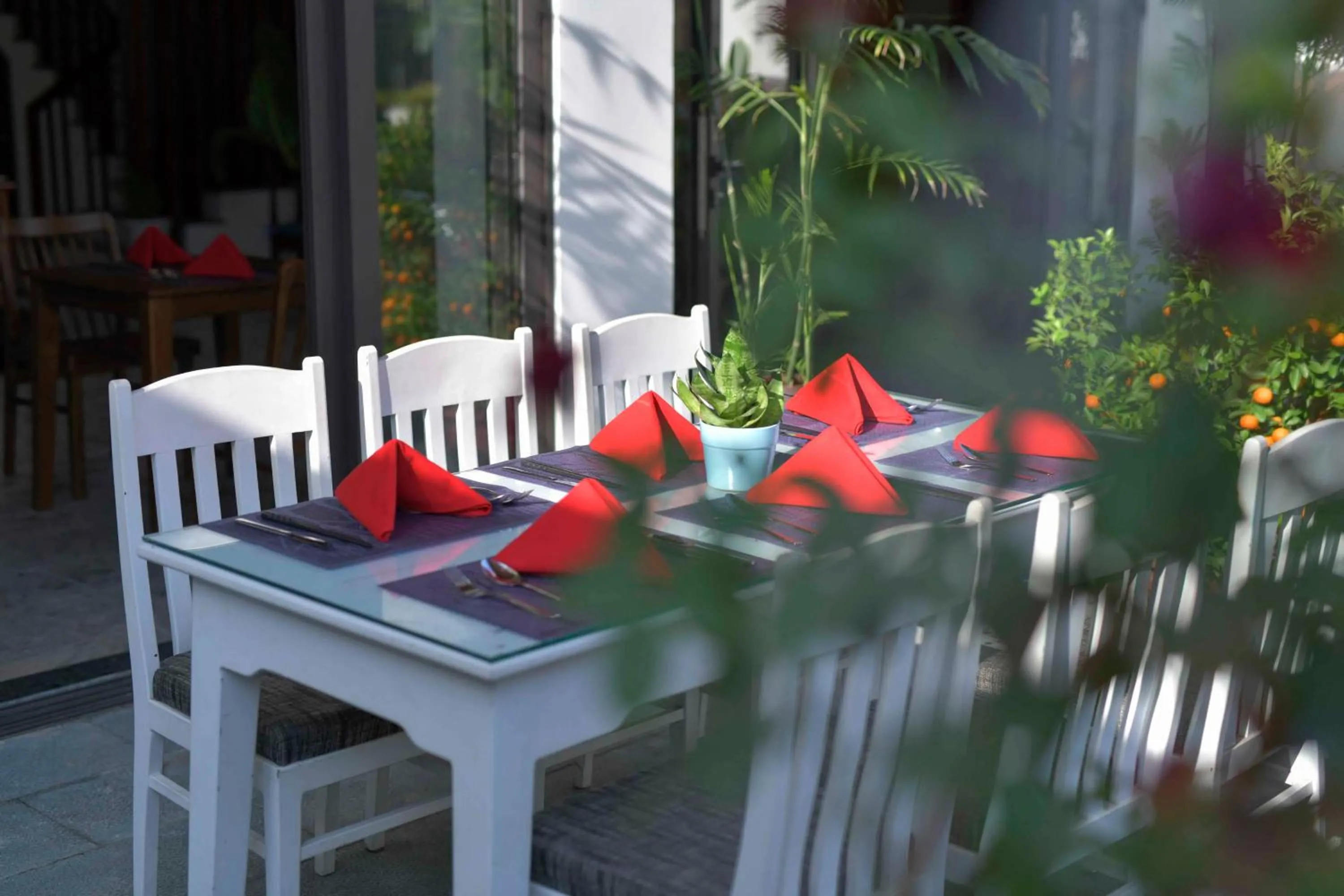 Patio in Saclo Villa and Hostel