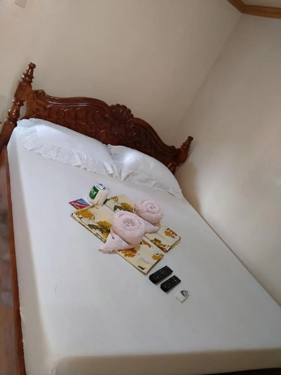 Bed in D'MESA Seacretlodge and Restaurant