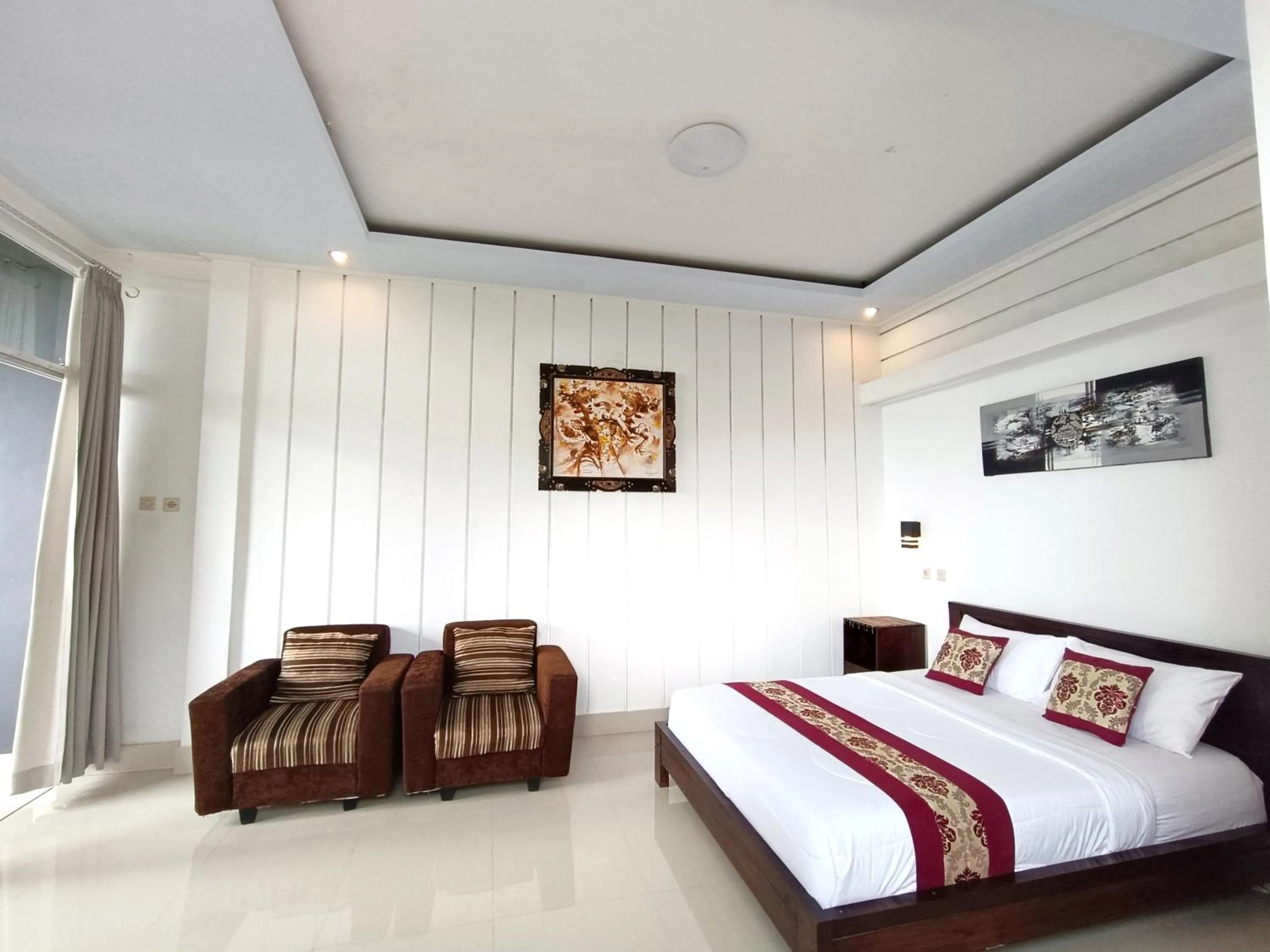 Bed in La Montaña Bali & Spa