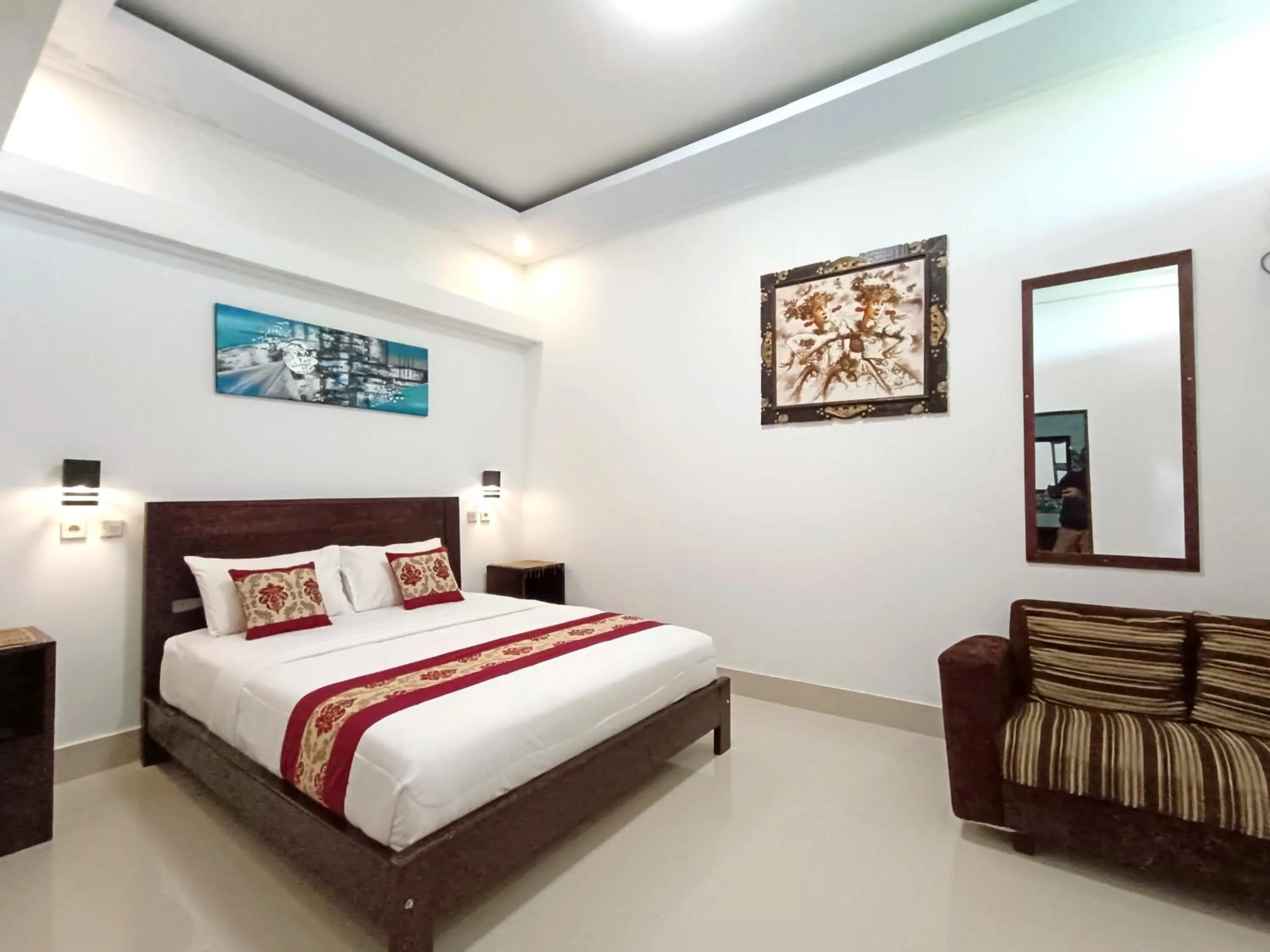 Bed in La Montaña Bali & Spa