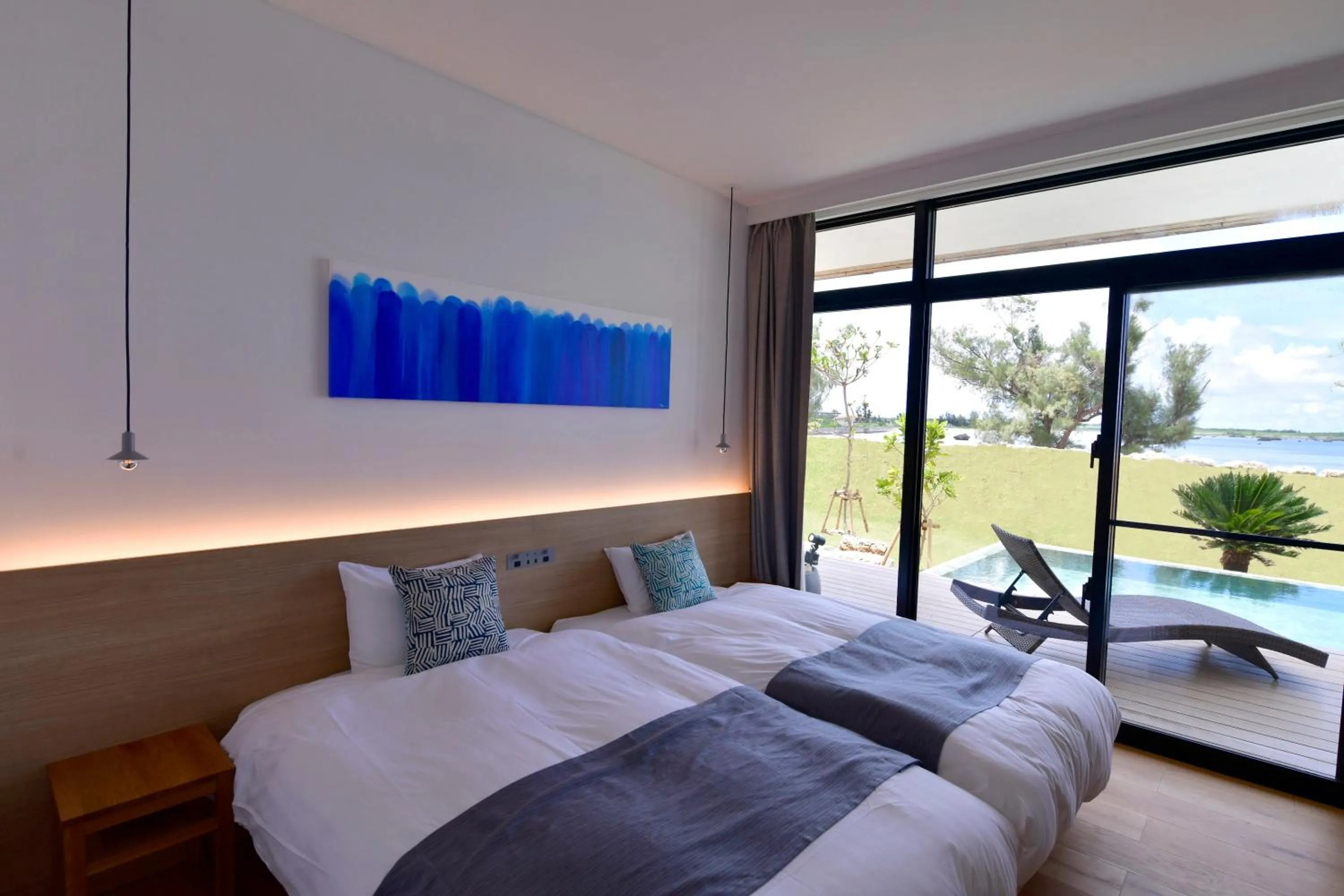 Bedroom, Bed in Feliz Villa Suite Irabujima Sawada