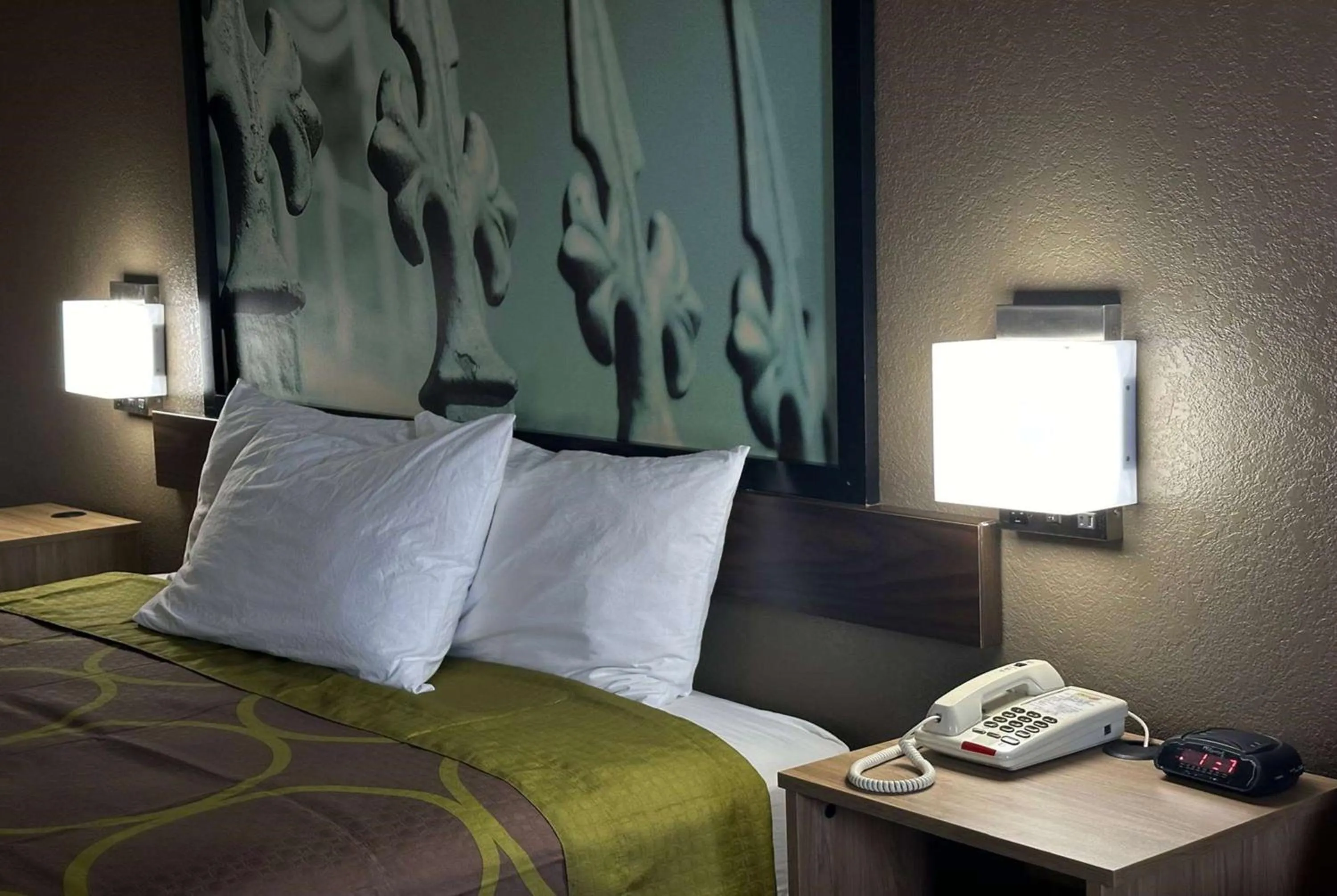 Bed in Super 8 by Wyndham Monroe