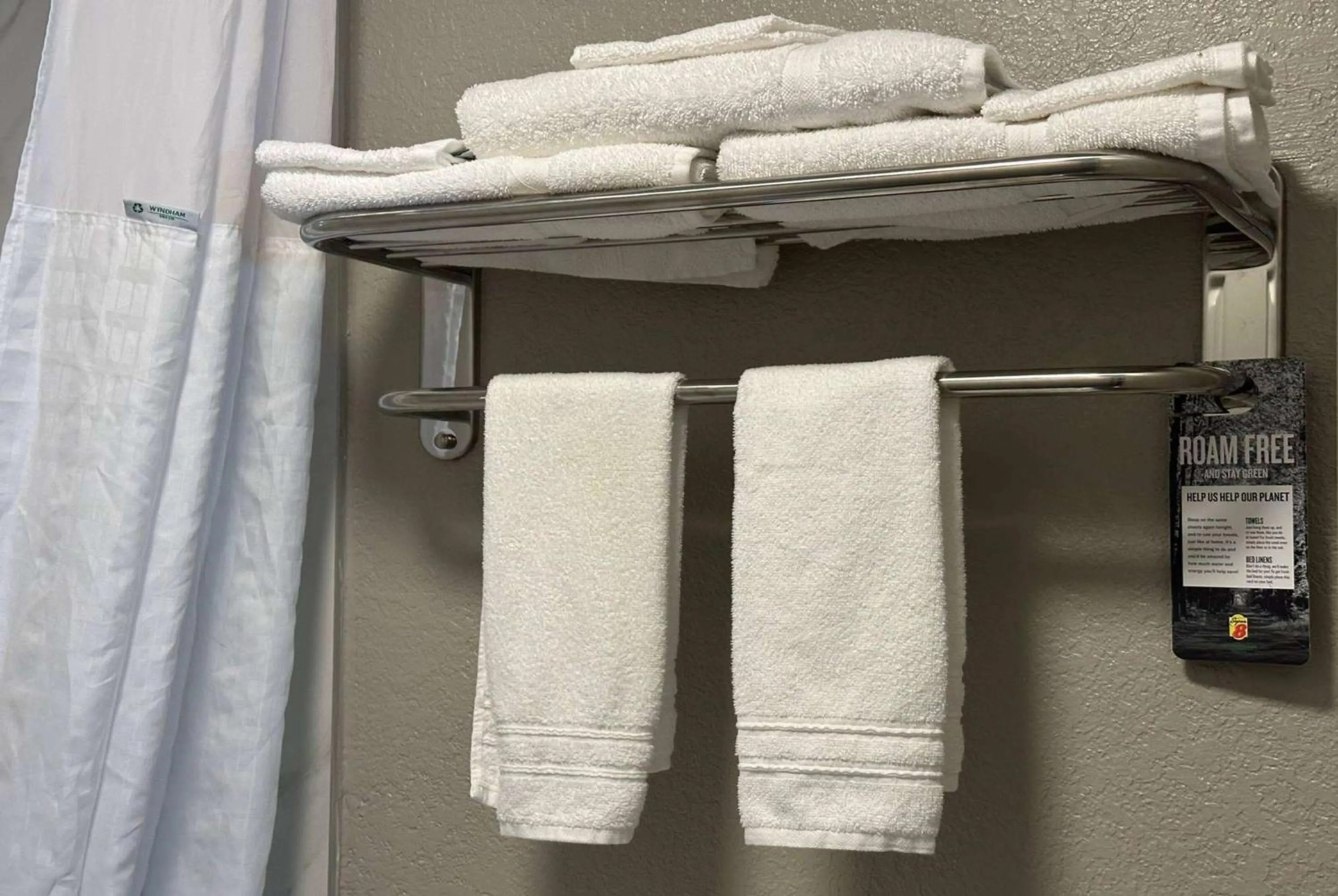 Bathroom in Super 8 by Wyndham Monroe