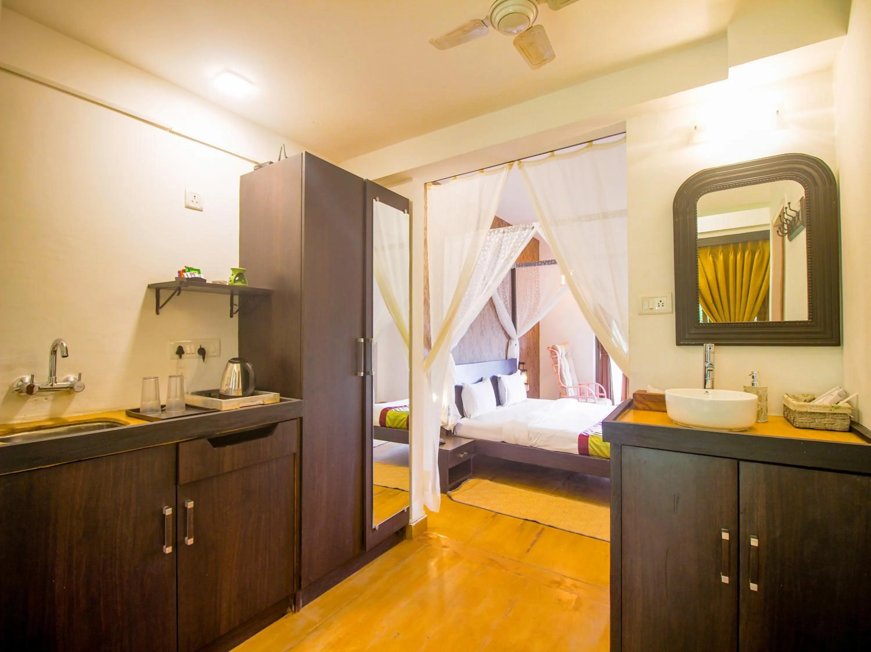 Kitchen or kitchenette, Bed in Verandah - A Beautiful Story, Near Anjuna Beach