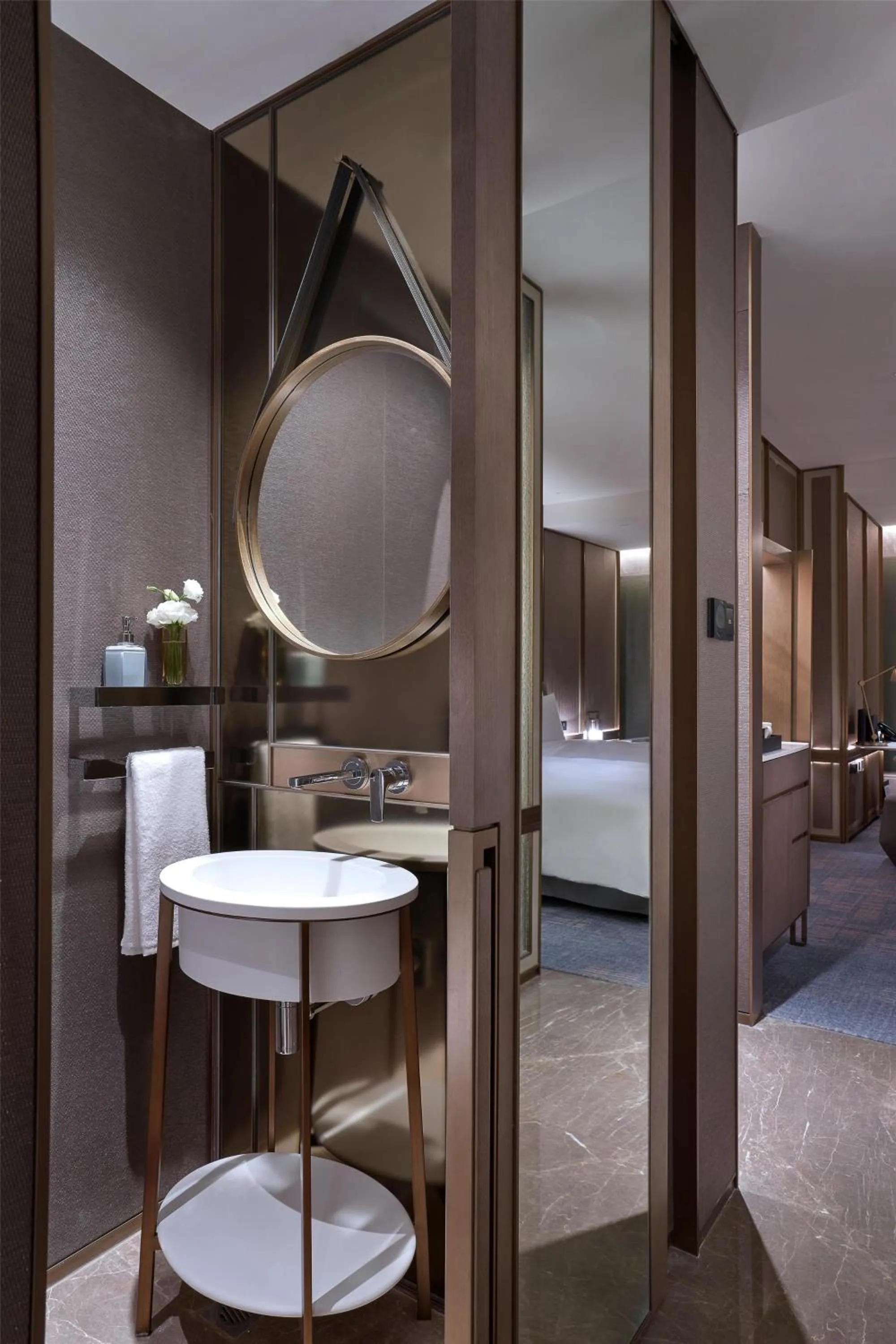 Bathroom, Bed in Kempinski Hotel Nanjing