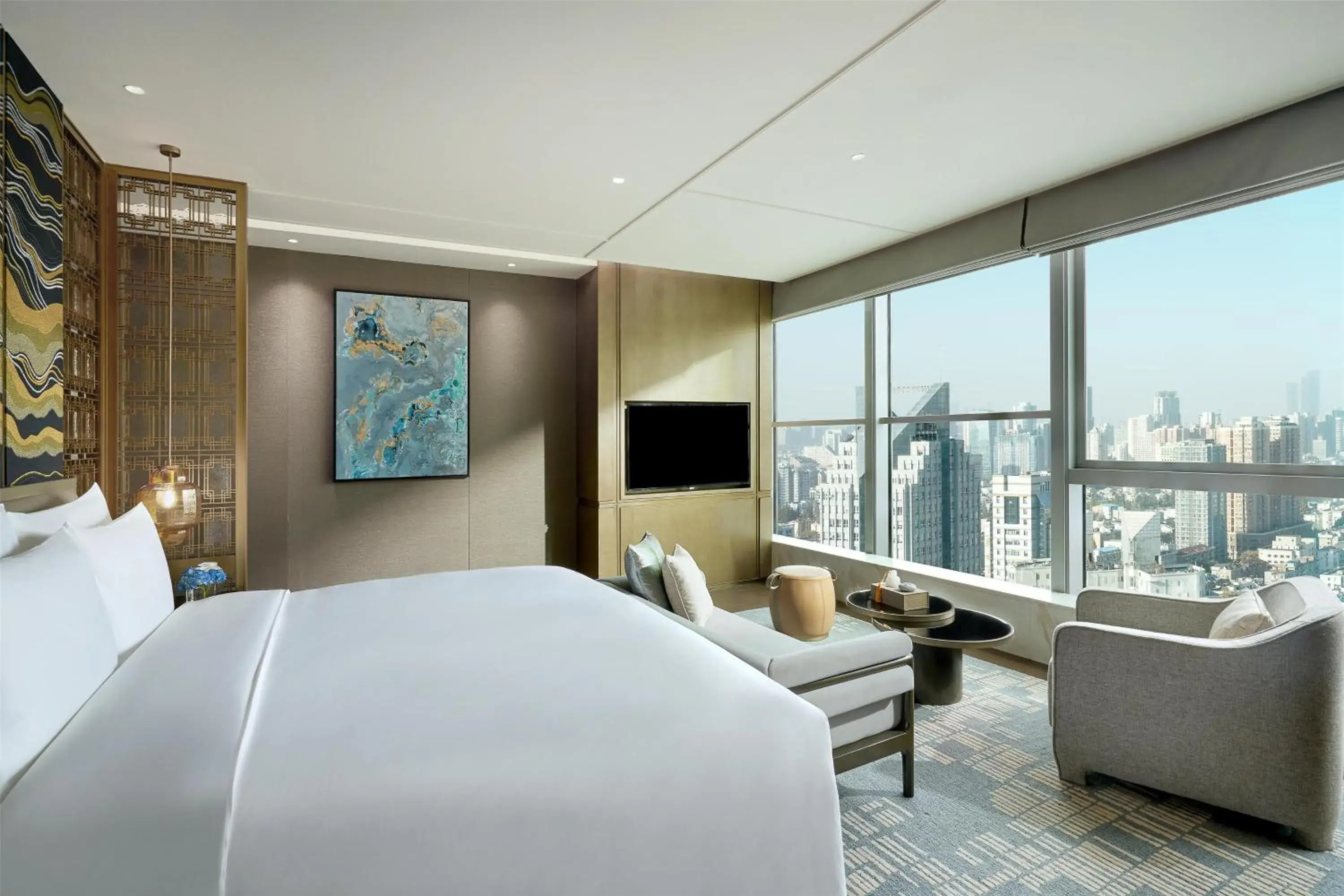 Bedroom, Bed in Kempinski Hotel Nanjing Bedroom, Bed in Kempinski Hotel Nanjing