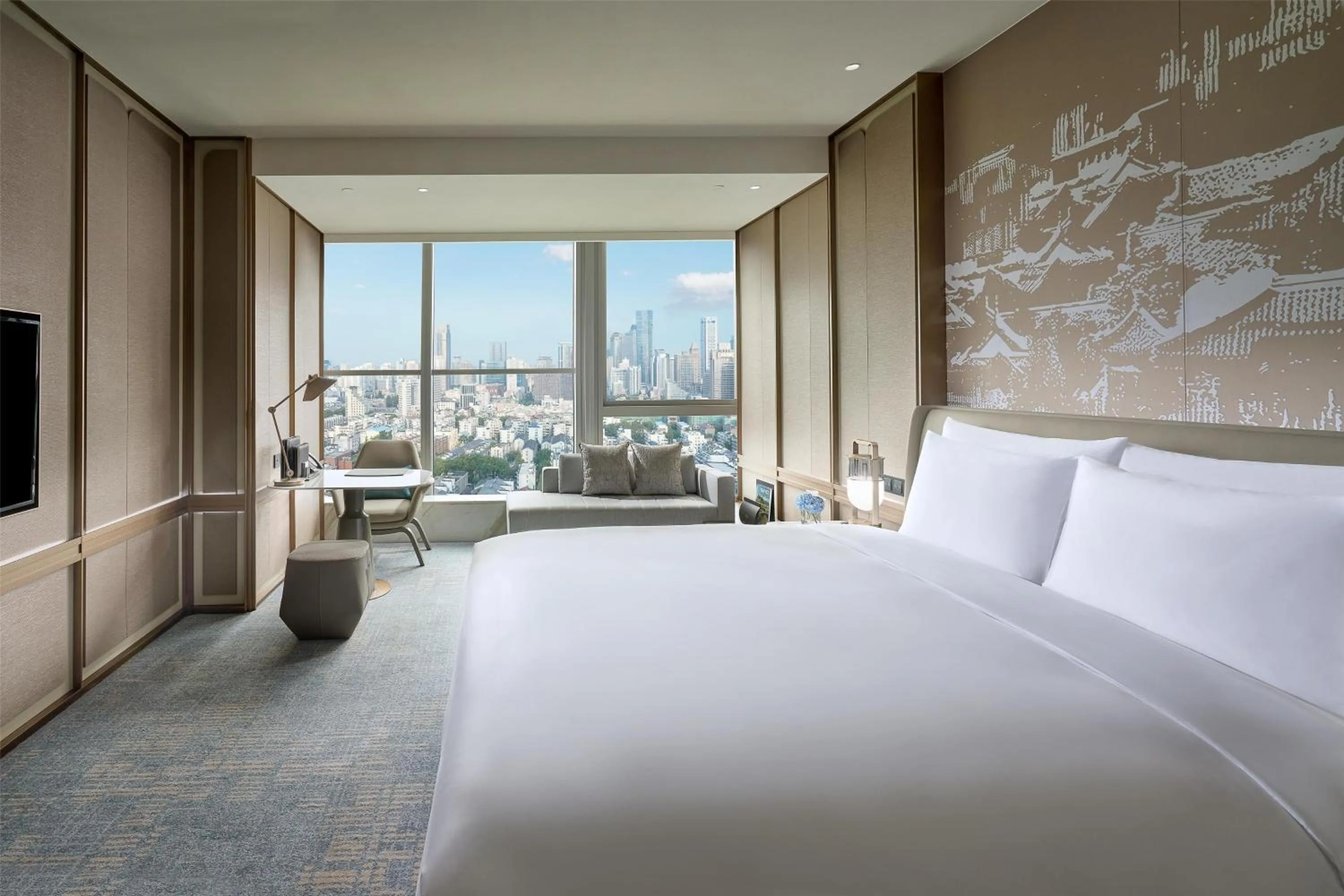 Bedroom, Bed in Kempinski Hotel Nanjing