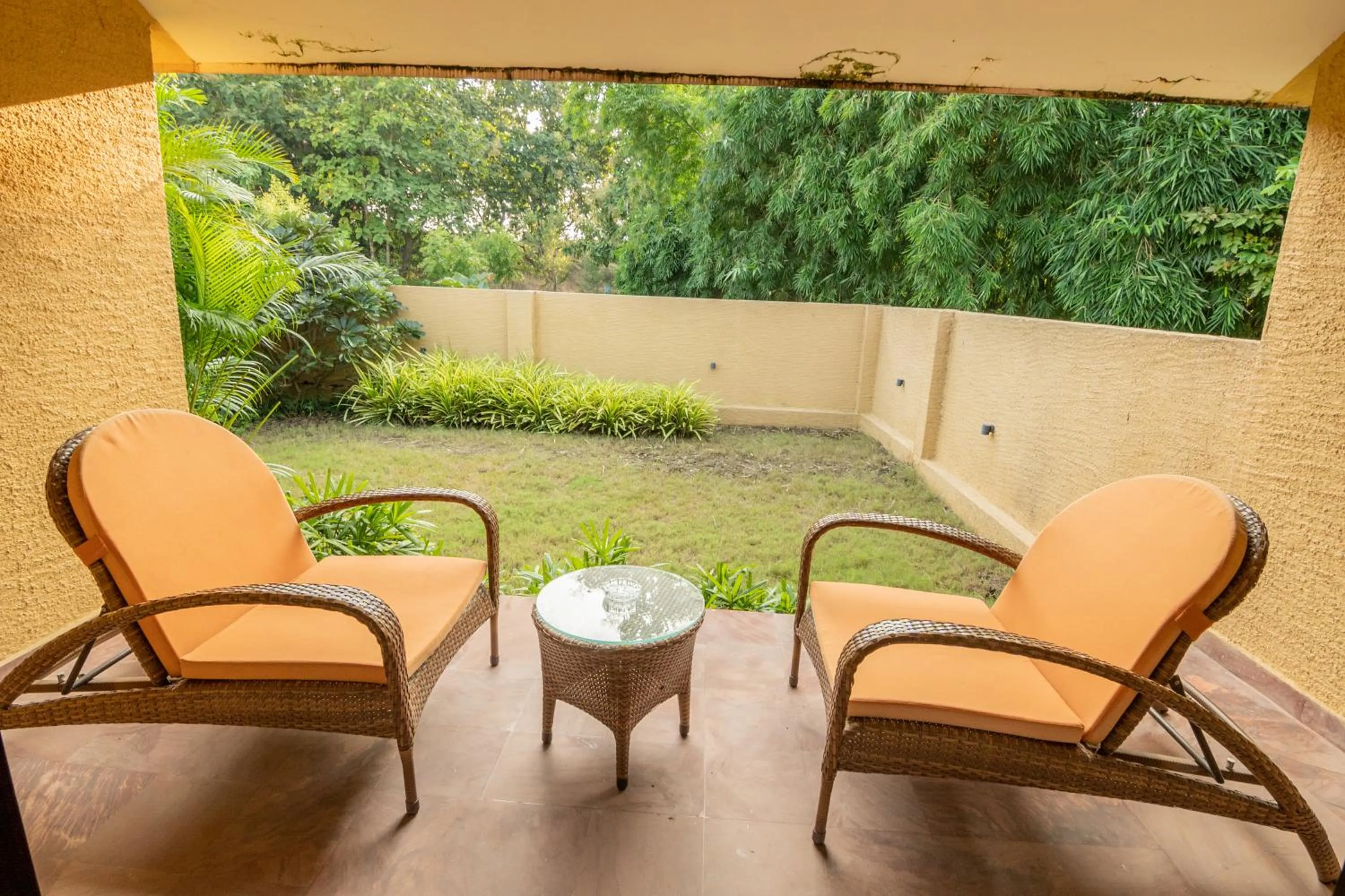 Balcony/Terrace in WelcomHeritage Tadoba Vanya Villas Resort & Spa