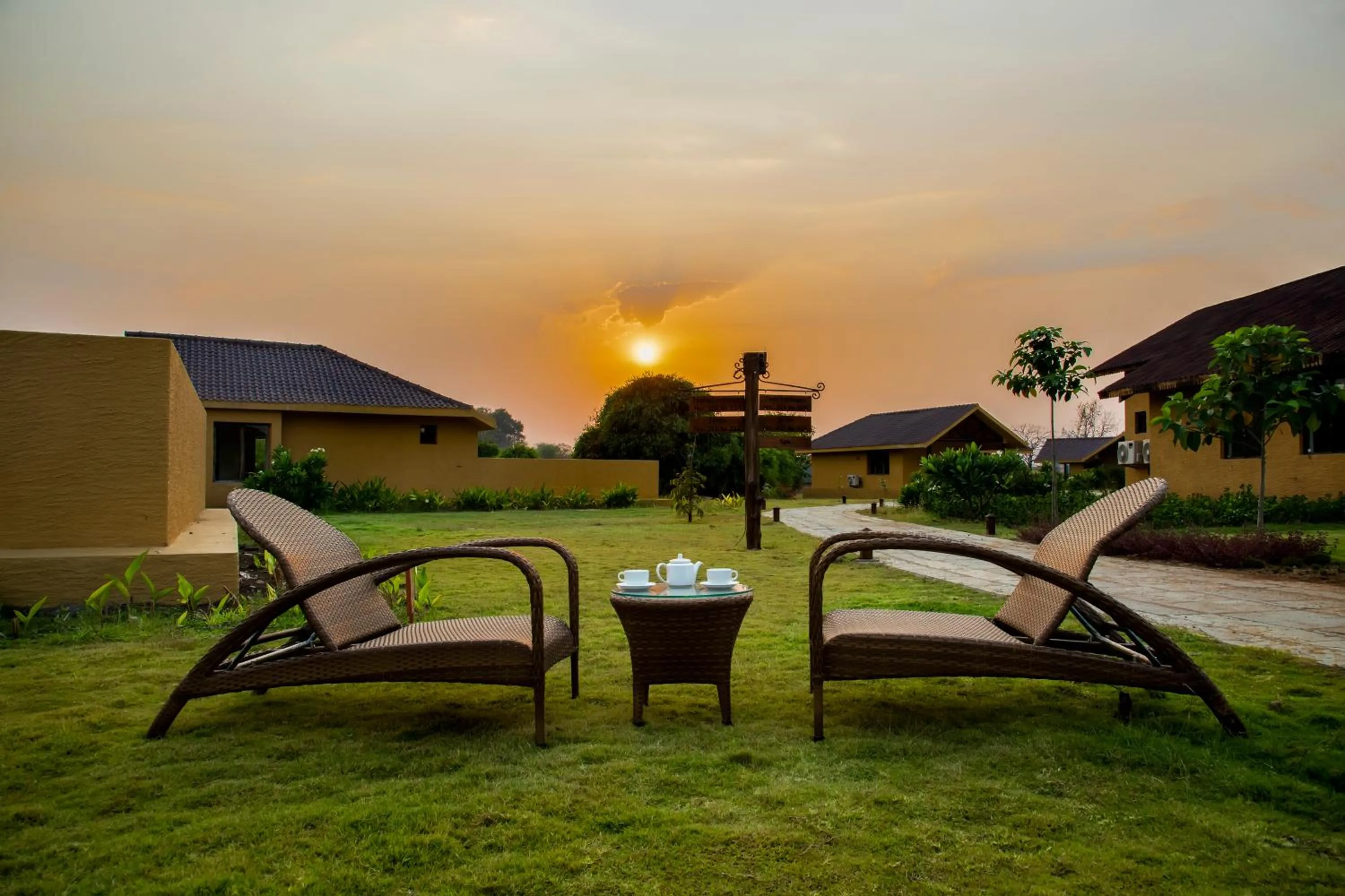 Garden in WelcomHeritage Tadoba Vanya Villas Resort & Spa