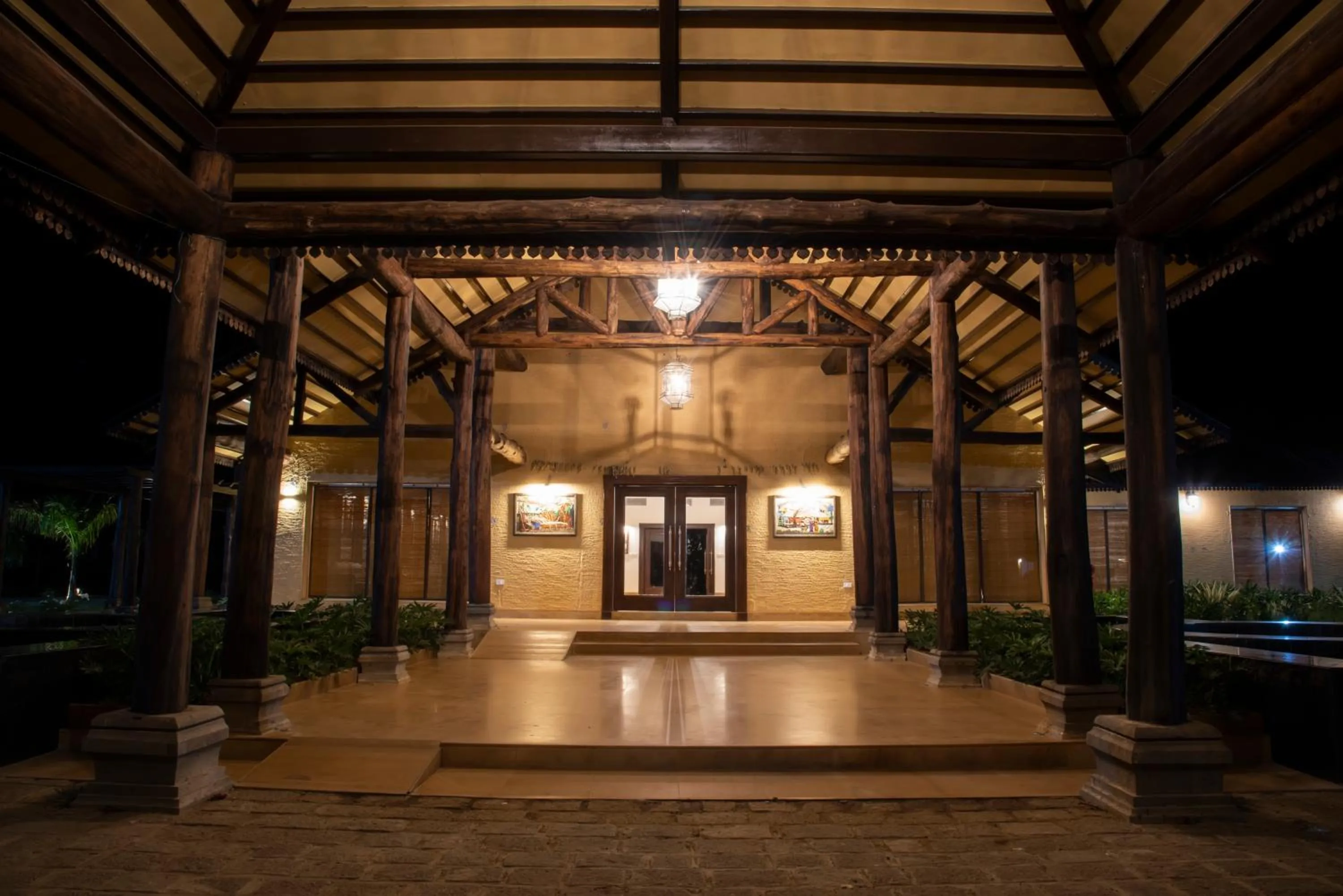 Facade/entrance in WelcomHeritage Tadoba Vanya Villas Resort & Spa
