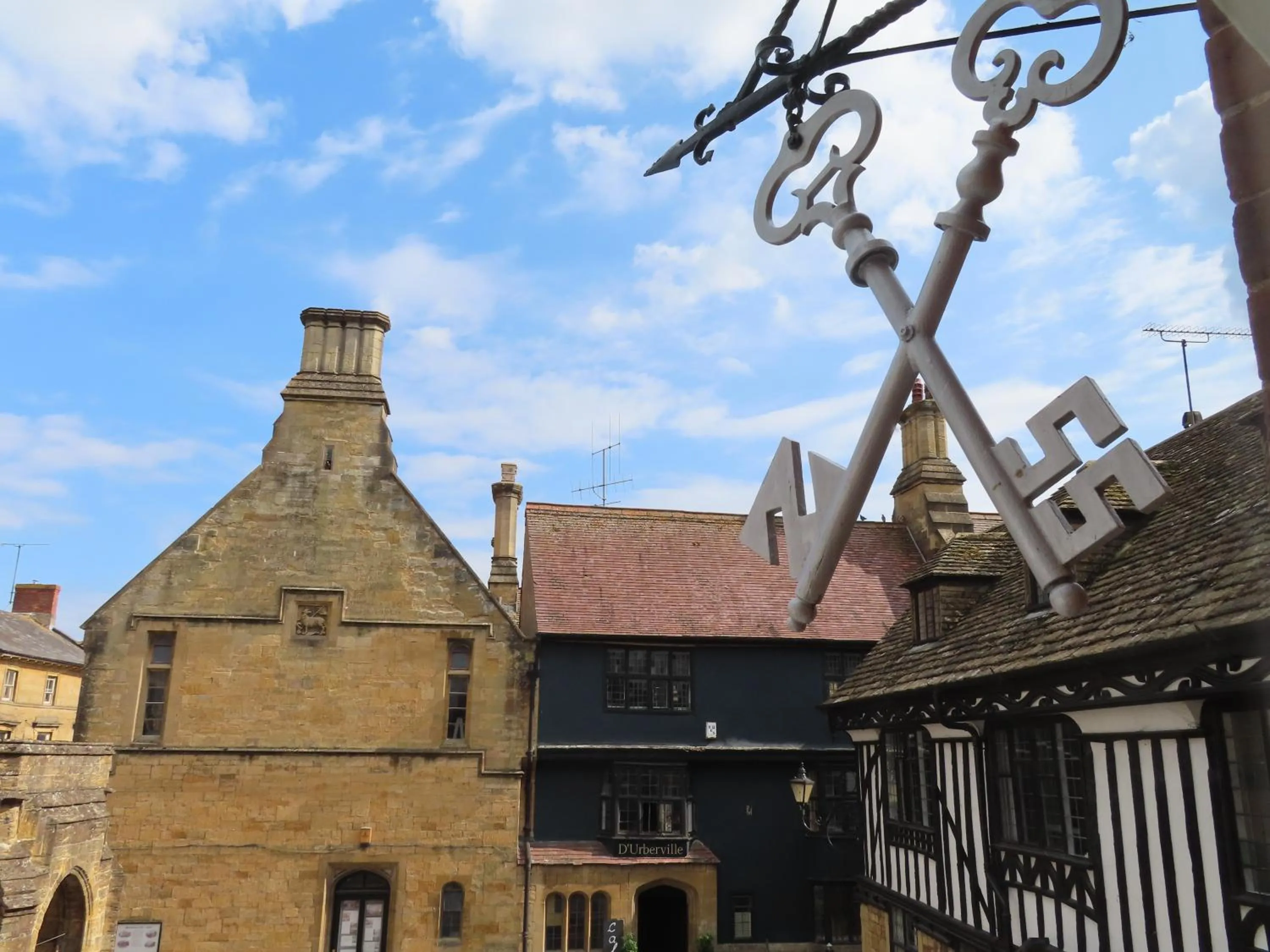 Landmark view in The Cross Keys Sherborne