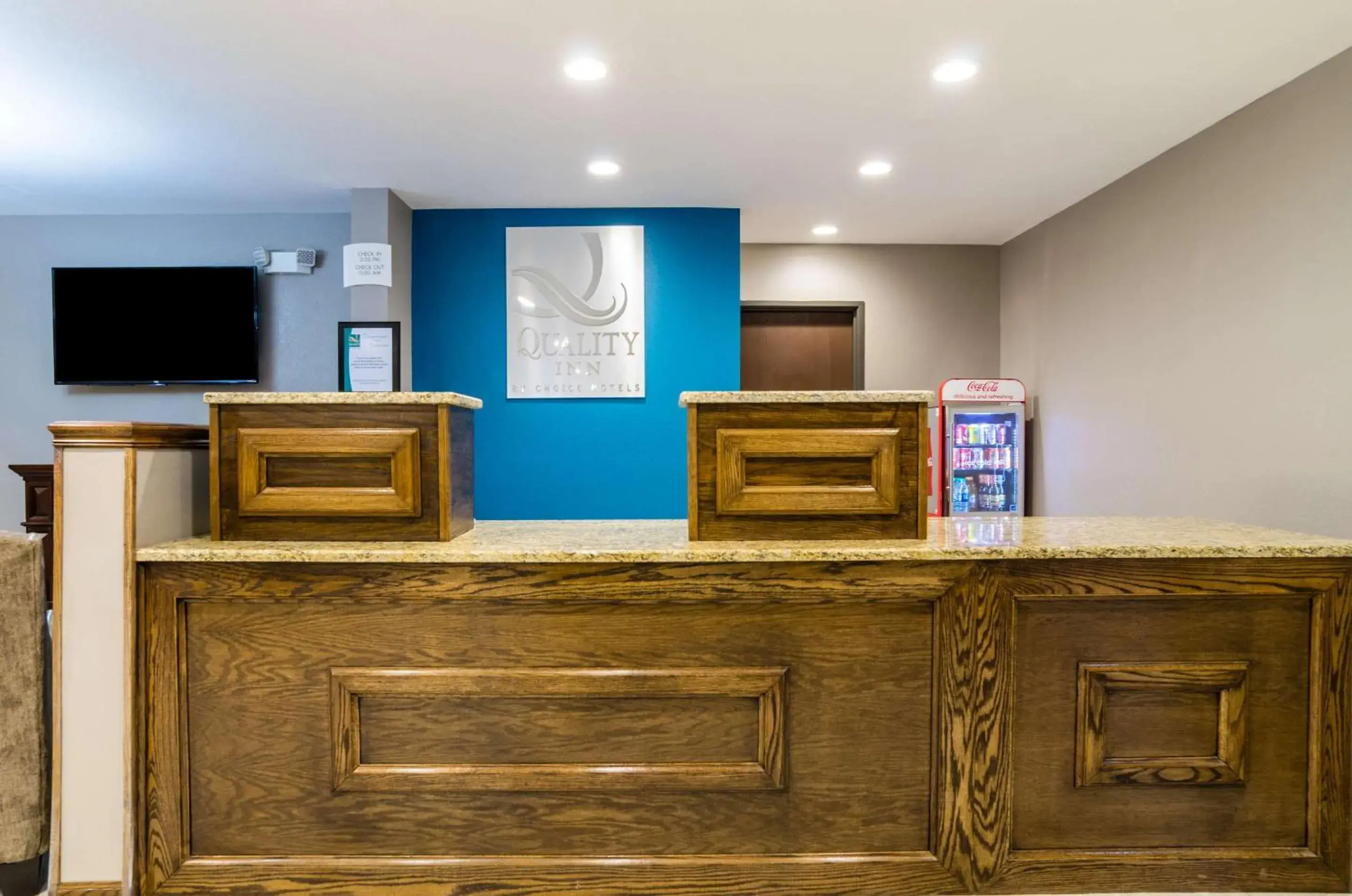 Lobby or reception in Quality Inn Great Bend Lobby or reception in Quality Inn Great Bend