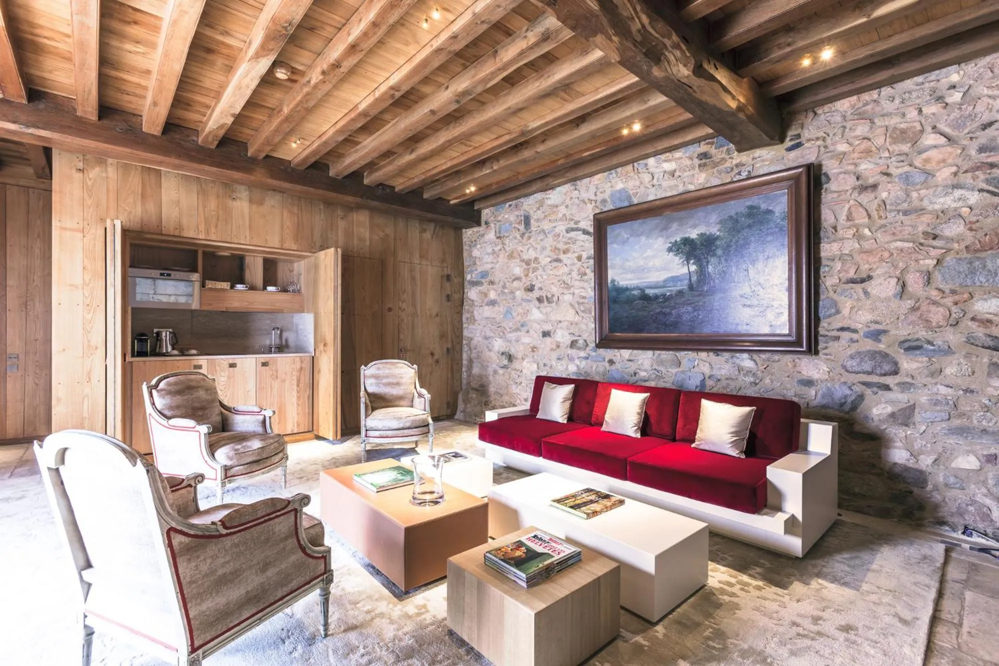 Living room in Domaine des Etangs, Auberge Collection