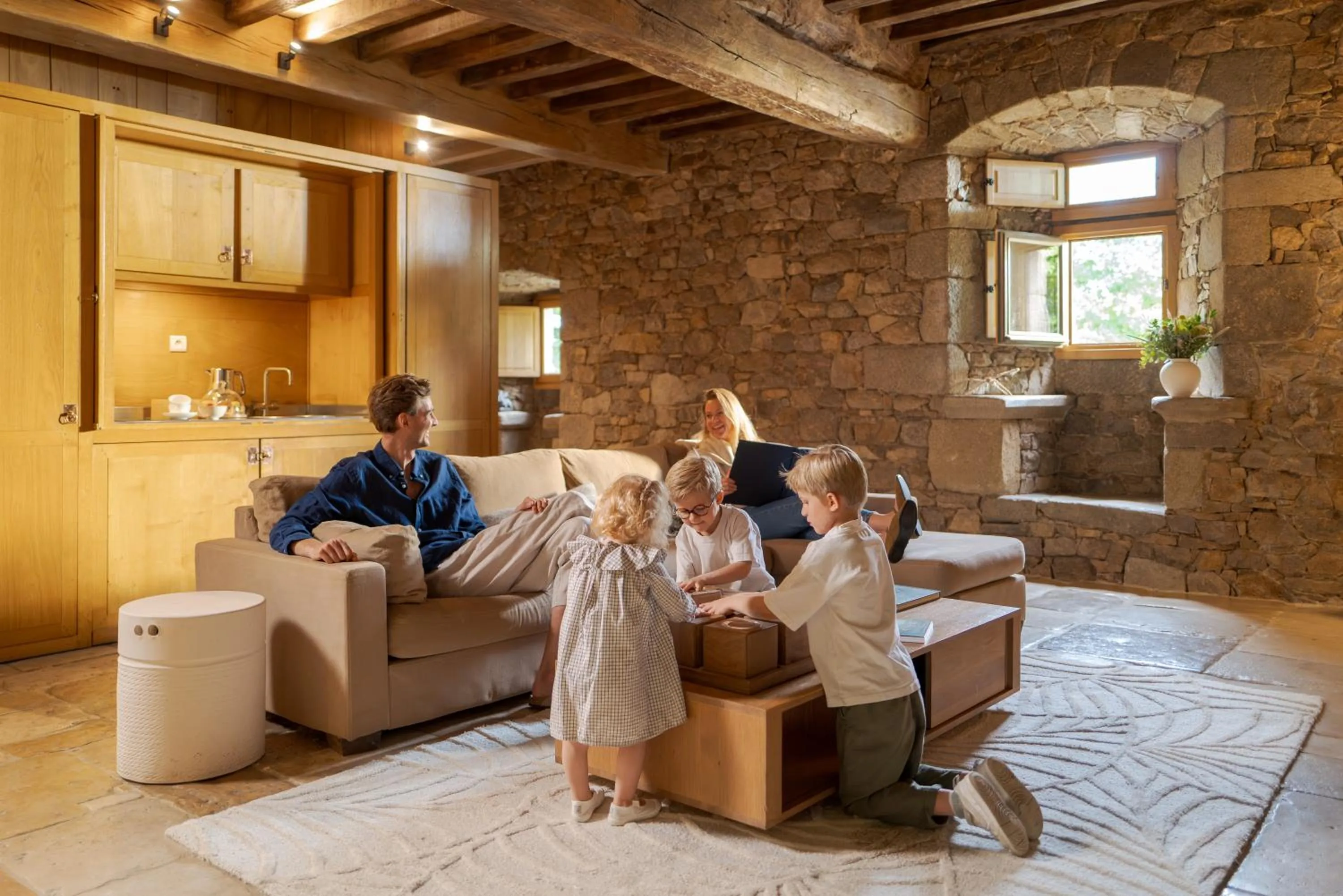 Living room in Domaine des Etangs, Auberge Collection