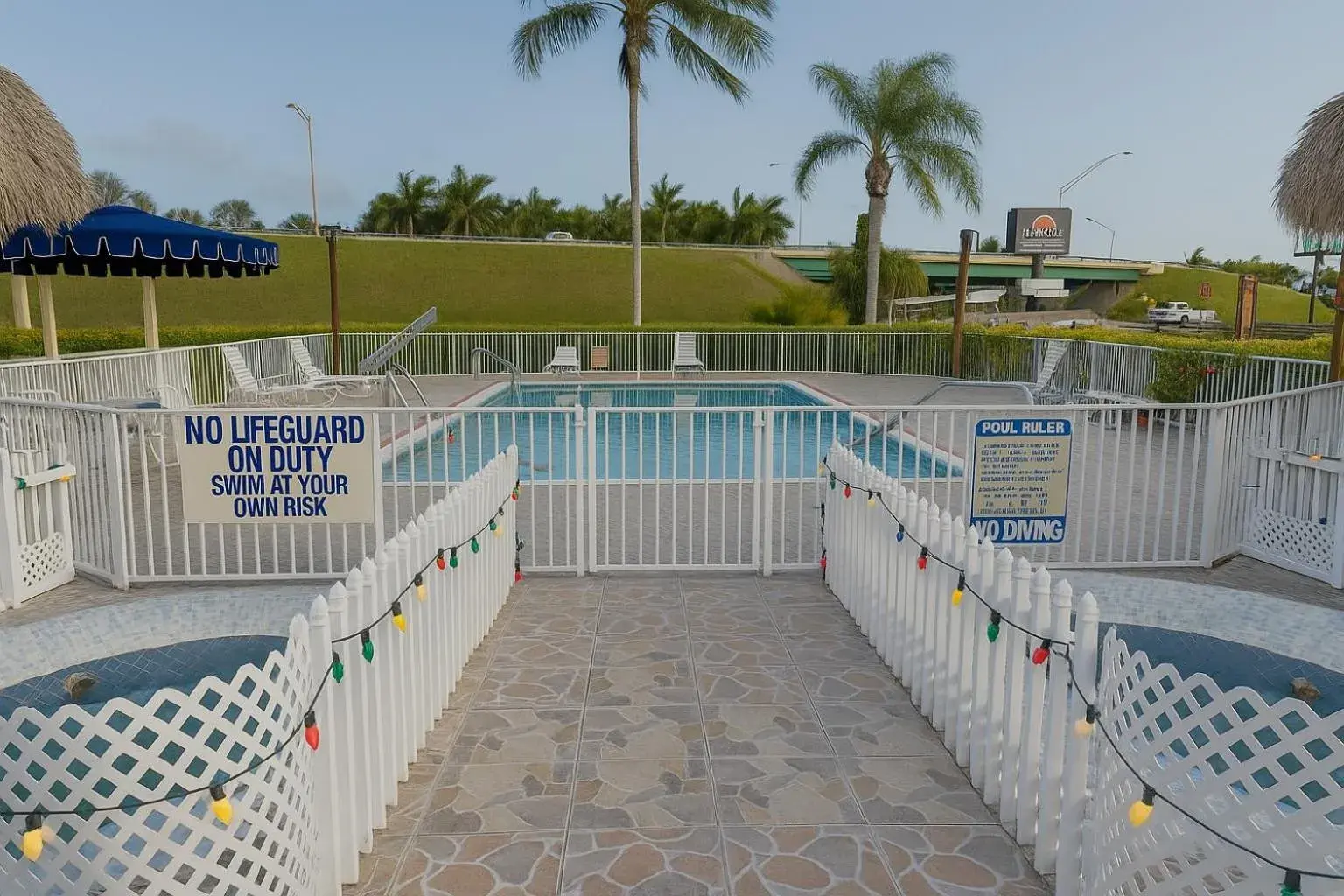 Swimming pool in Belmont Inn & Suites Swimming pool in Belmont Inn & Suites