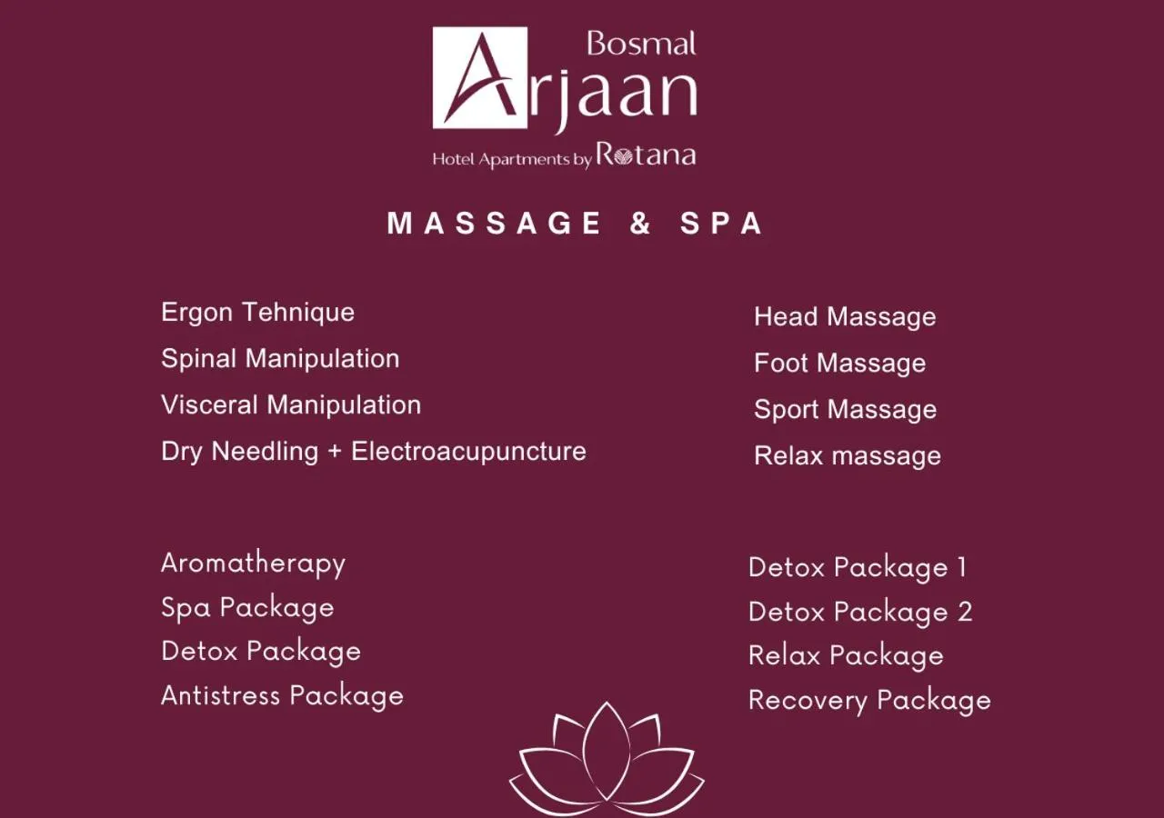 Spa and wellness centre/facilities in Bosmal Arjaan by Rotana