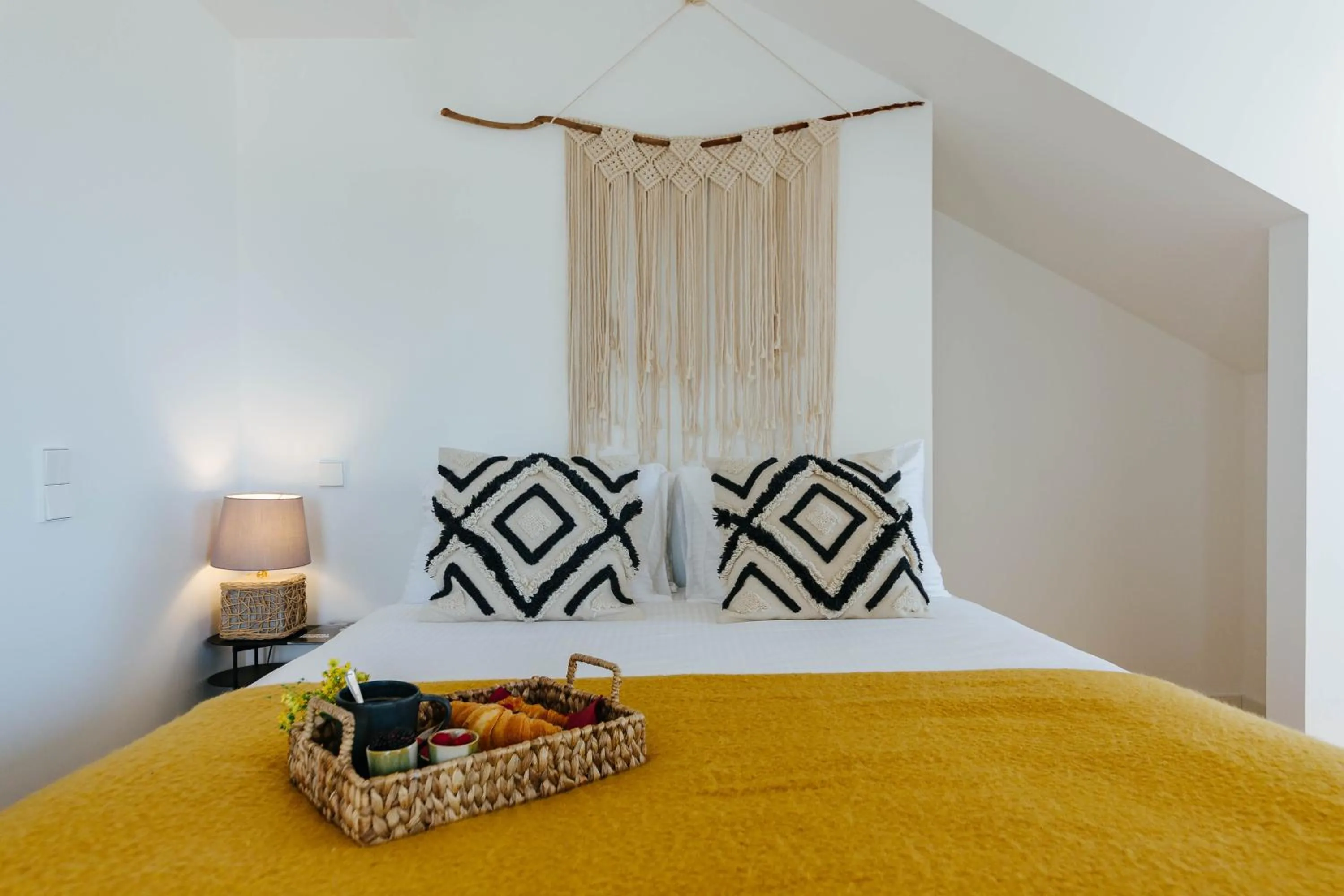 Bed in Boho Studio in Cais do Sodré