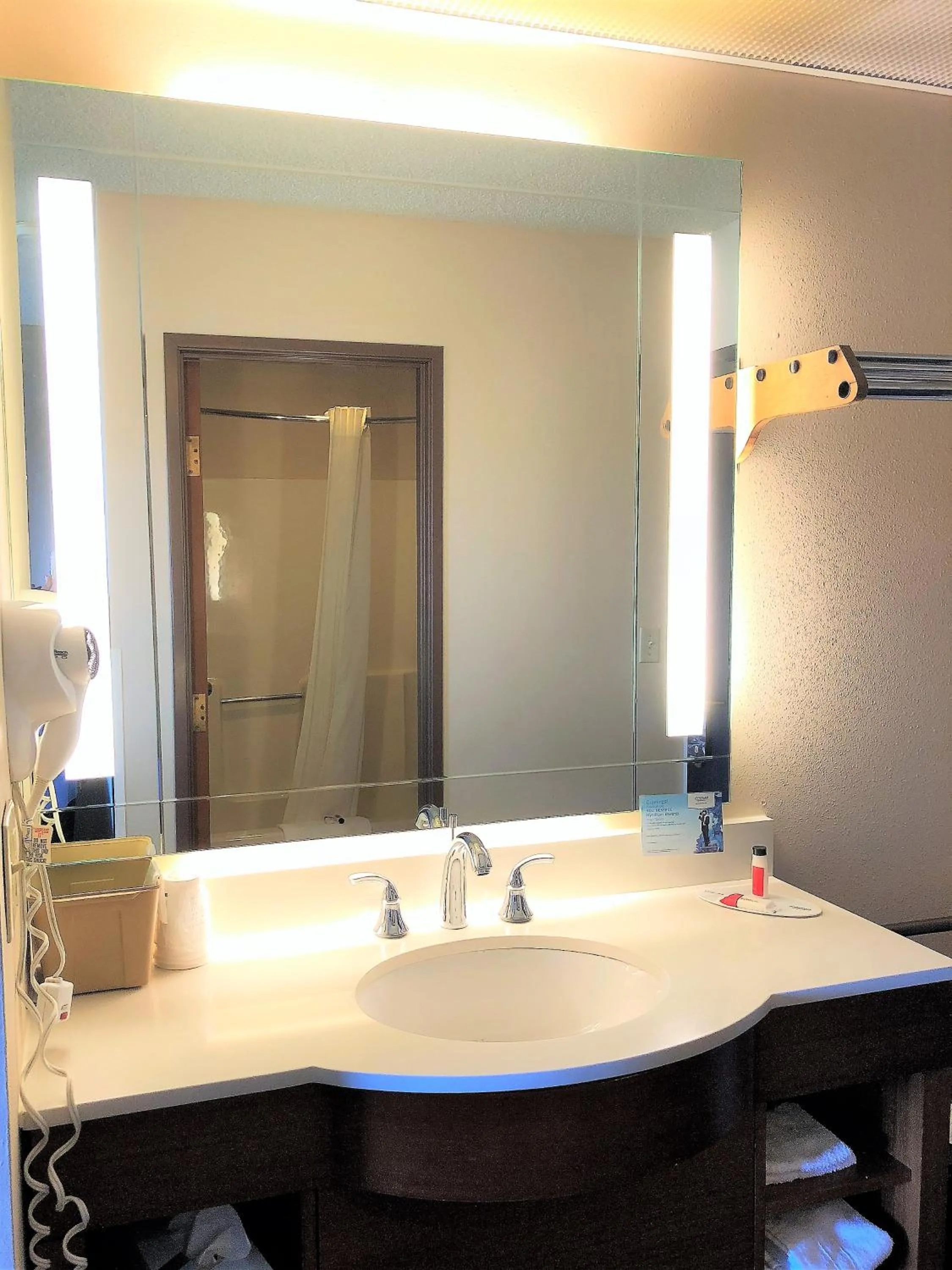 Bathroom in Super 8 by Wyndham Dodgeville