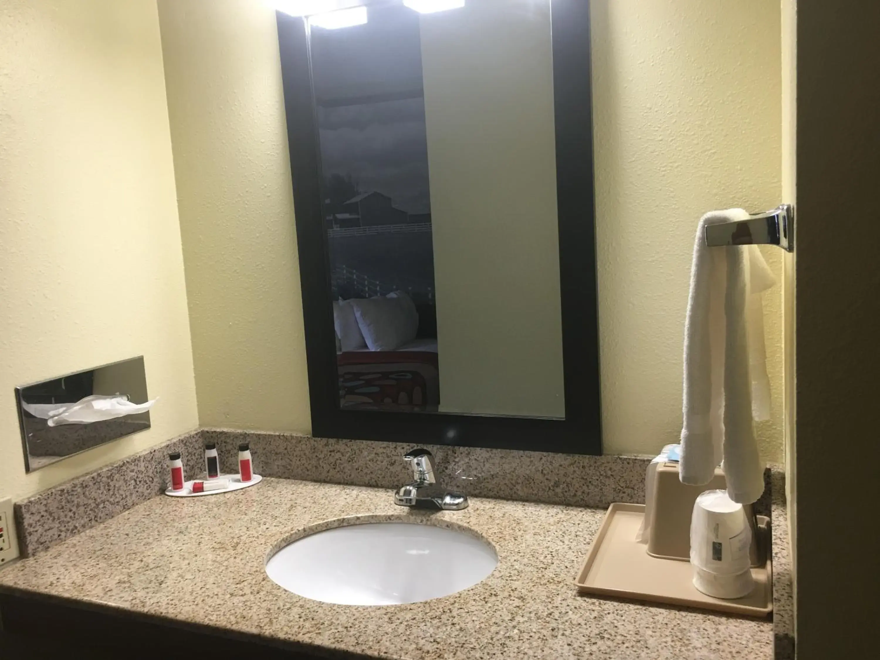 Bathroom in Super 8 by Wyndham Newton Bathroom in Super 8 by Wyndham Newton