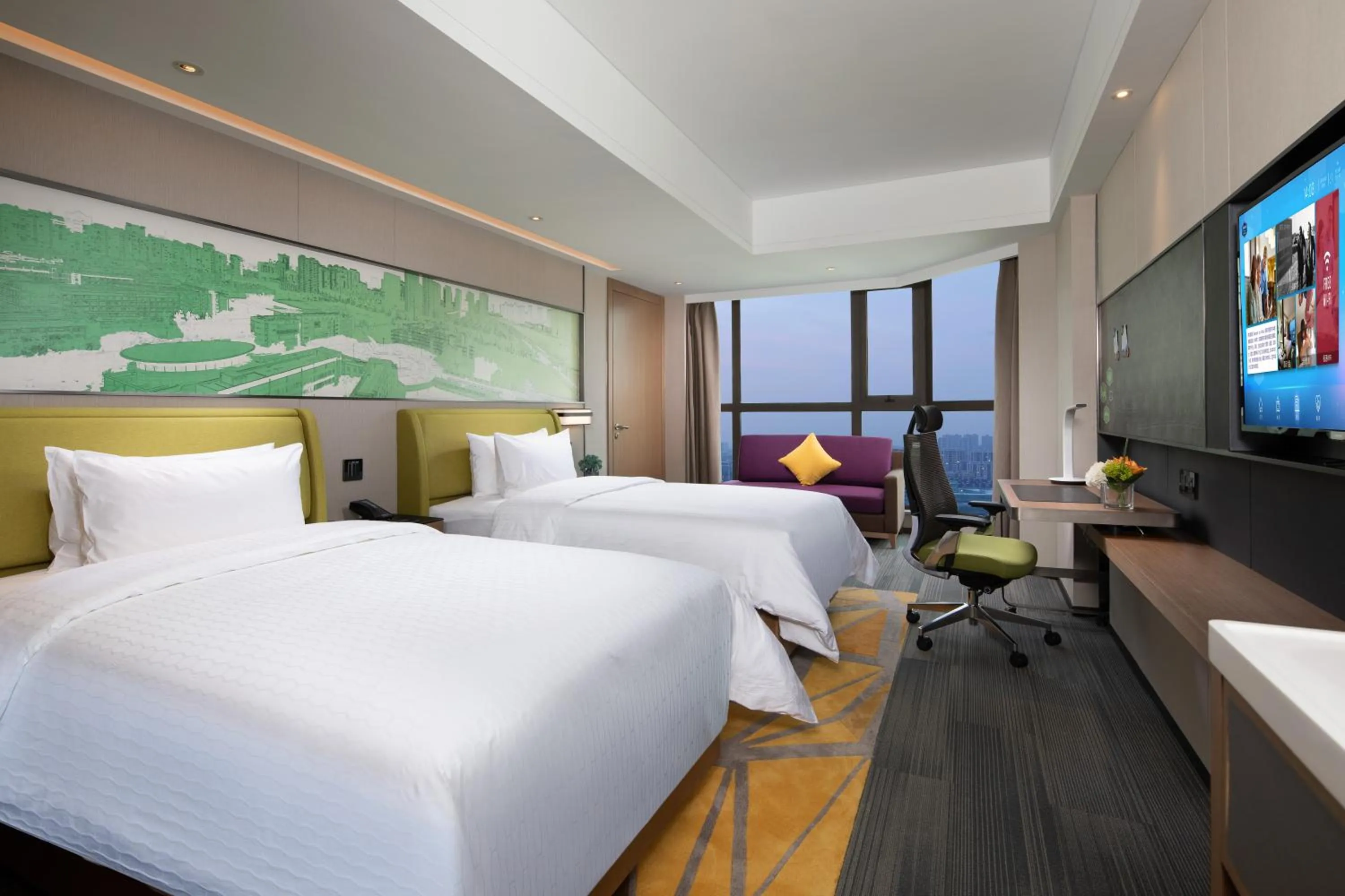 Photo of the whole room, Bed in Hampton by Hilton Yixing Renmin Middle Road Branch