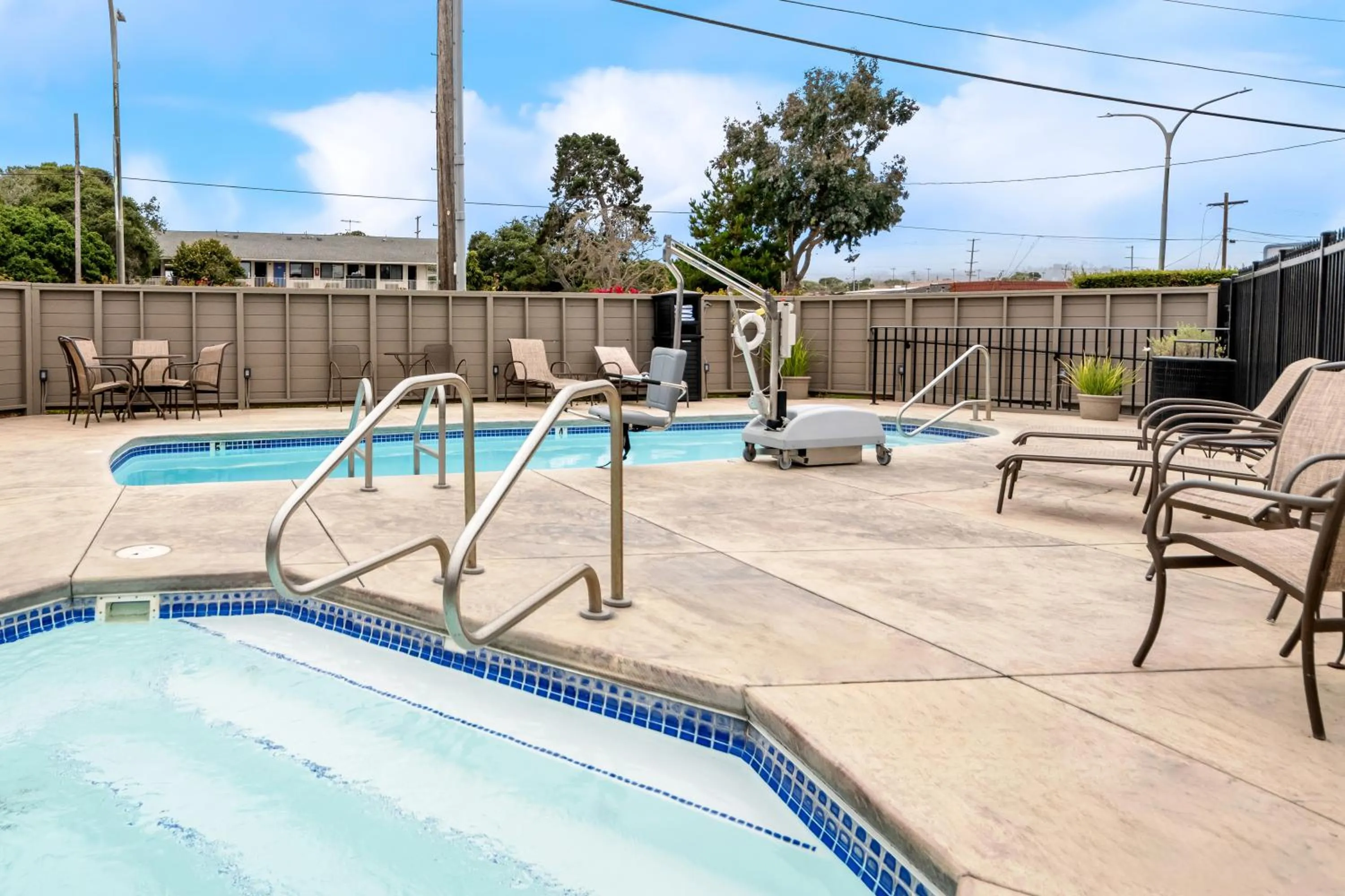 Pool view in Best Western De Anza Inn