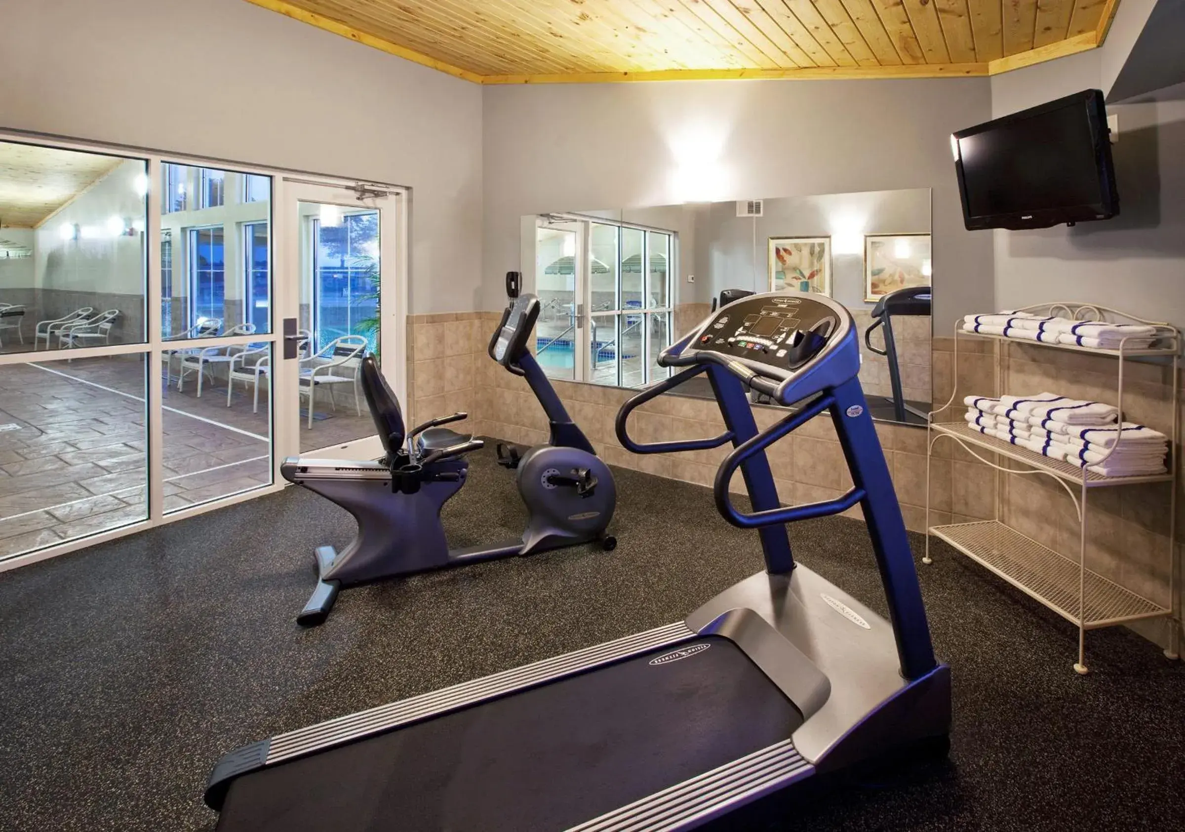 Fitness centre/facilities in AmericInn by Wyndham Osage Fitness centre/facilities in AmericInn by Wyndham Osage