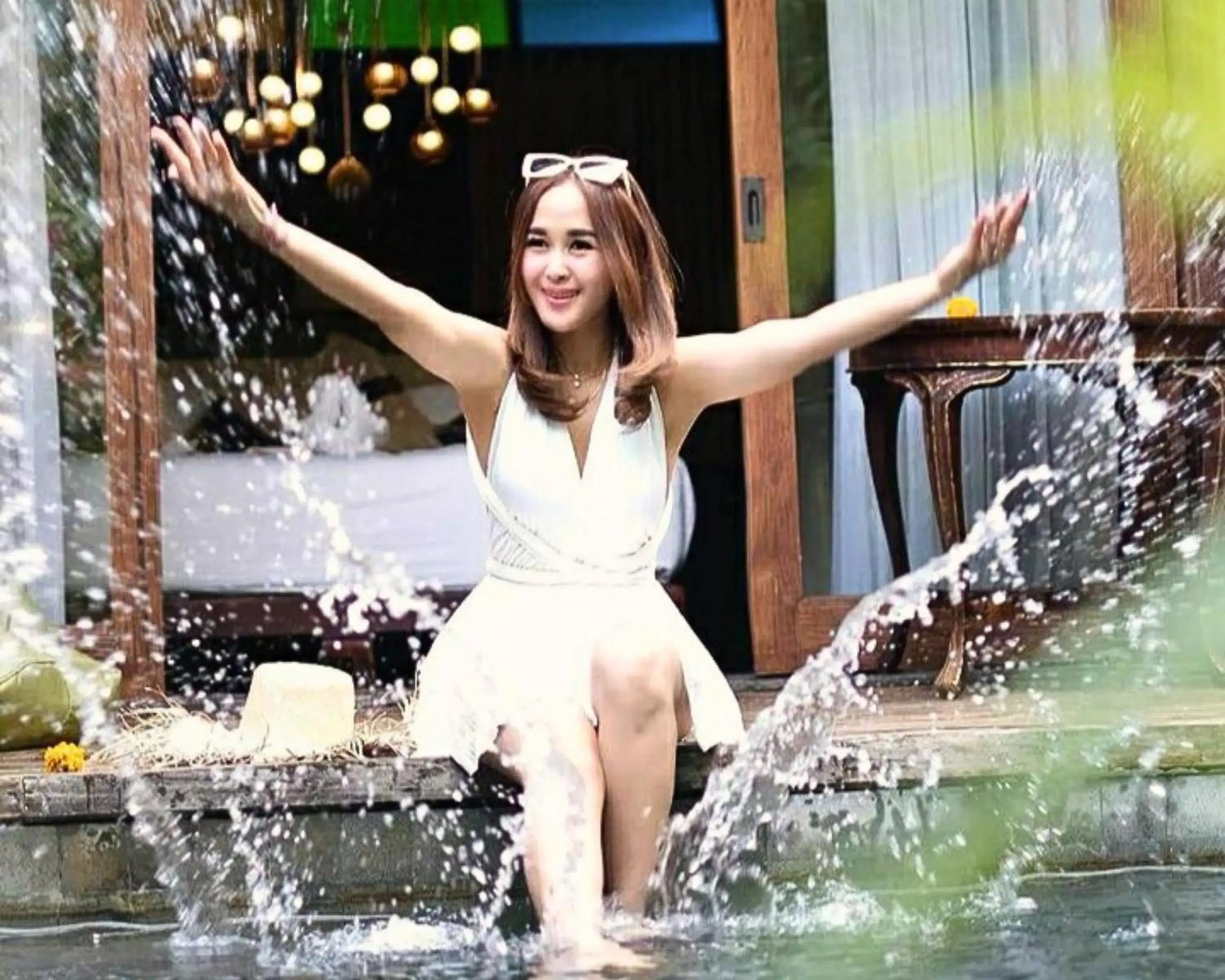 Swimming pool in Menzel Ubud Swimming pool in Menzel Ubud