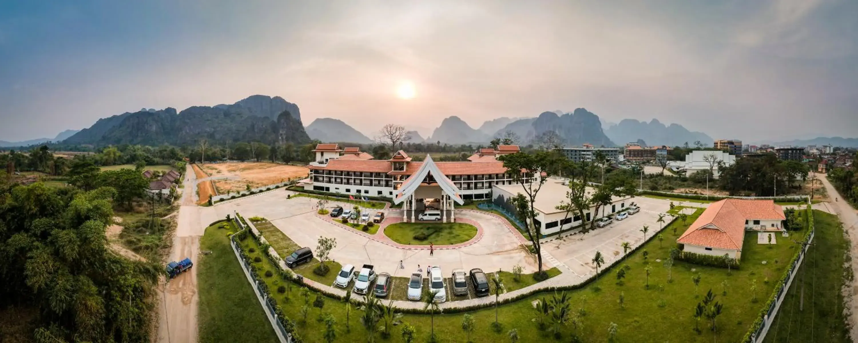 Property building in Tmark Resort Vangvieng Property building in Tmark Resort Vangvieng