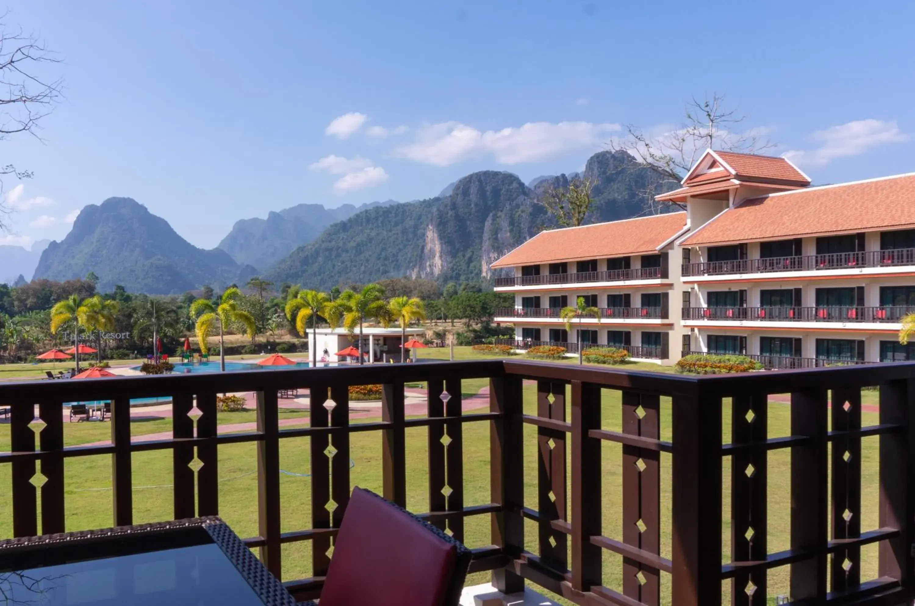 Property building in Tmark Resort Vangvieng Property building in Tmark Resort Vangvieng