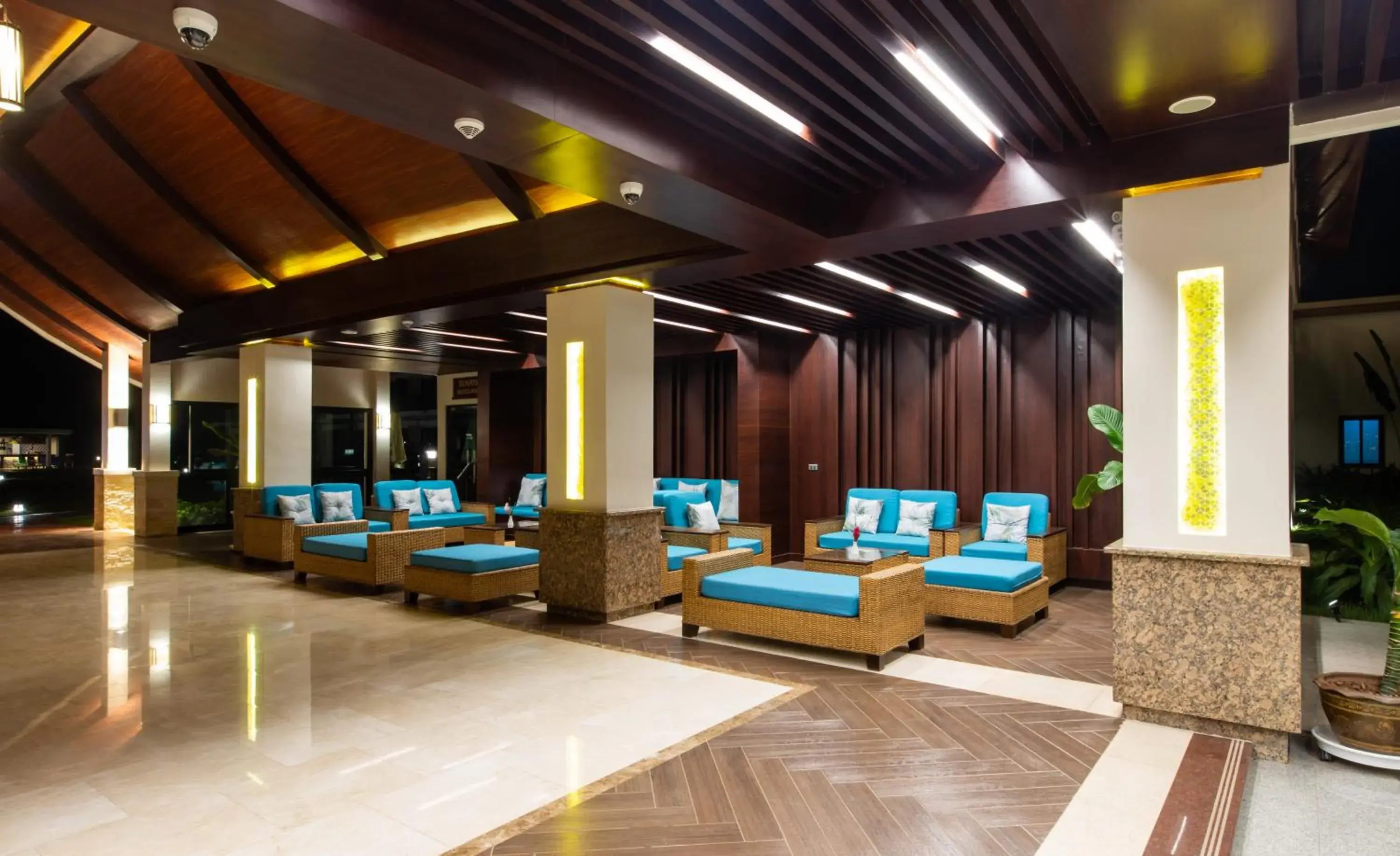 Lobby or reception in Tmark Resort Vangvieng Lobby or reception in Tmark Resort Vangvieng