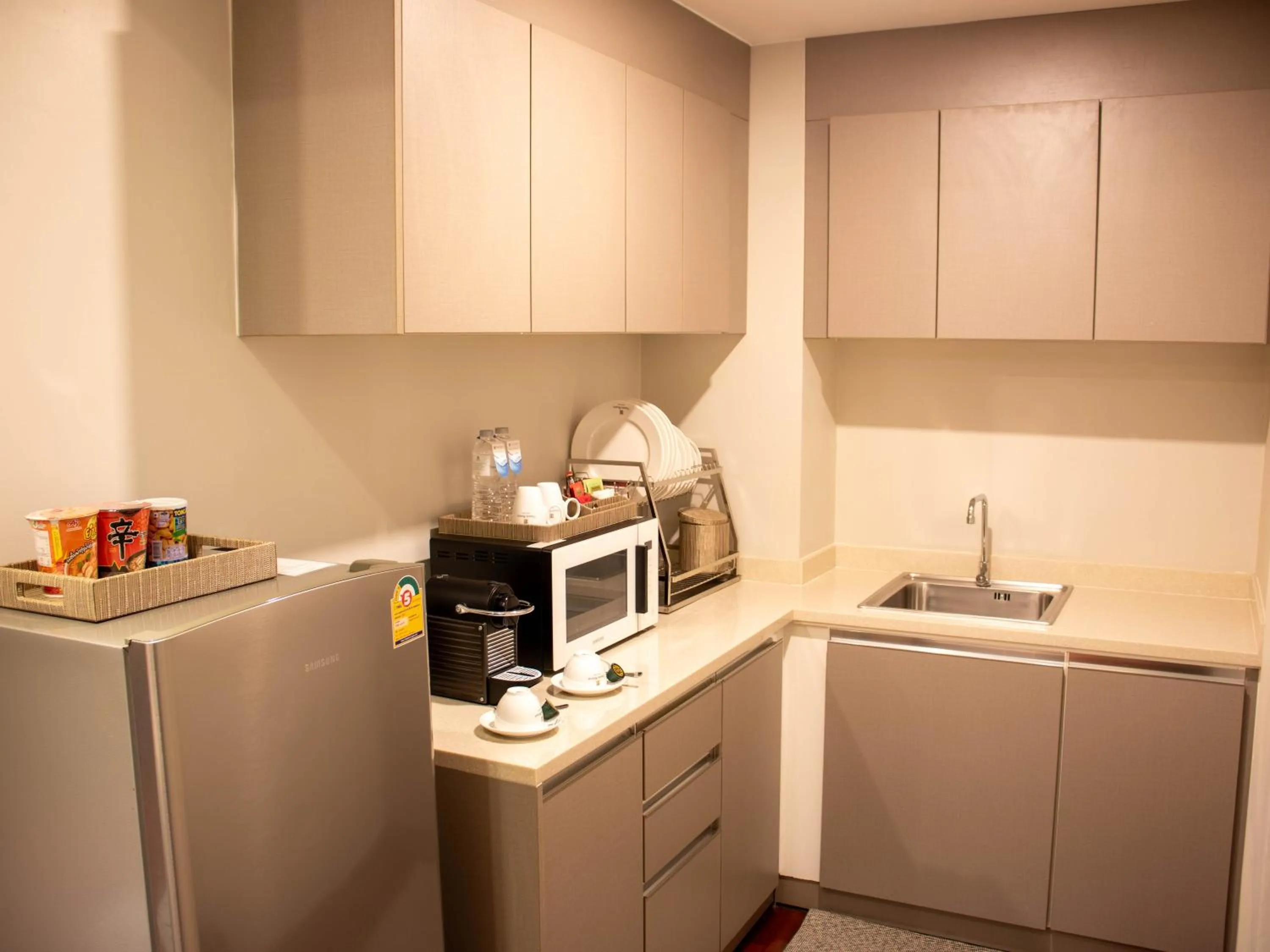 Kitchen or kitchenette in Tmark Resort Vangvieng