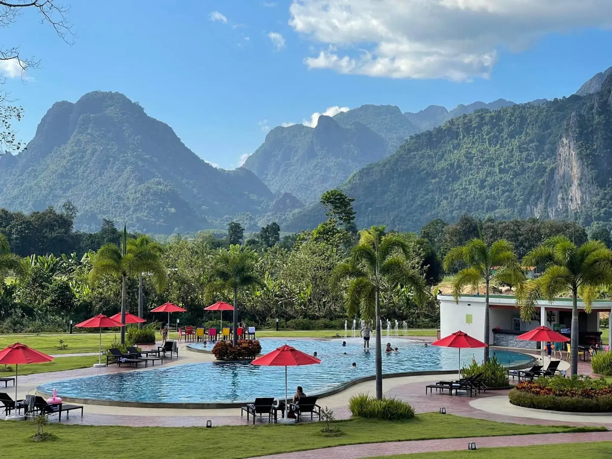 Mountain view in Tmark Resort Vangvieng Mountain view in Tmark Resort Vangvieng