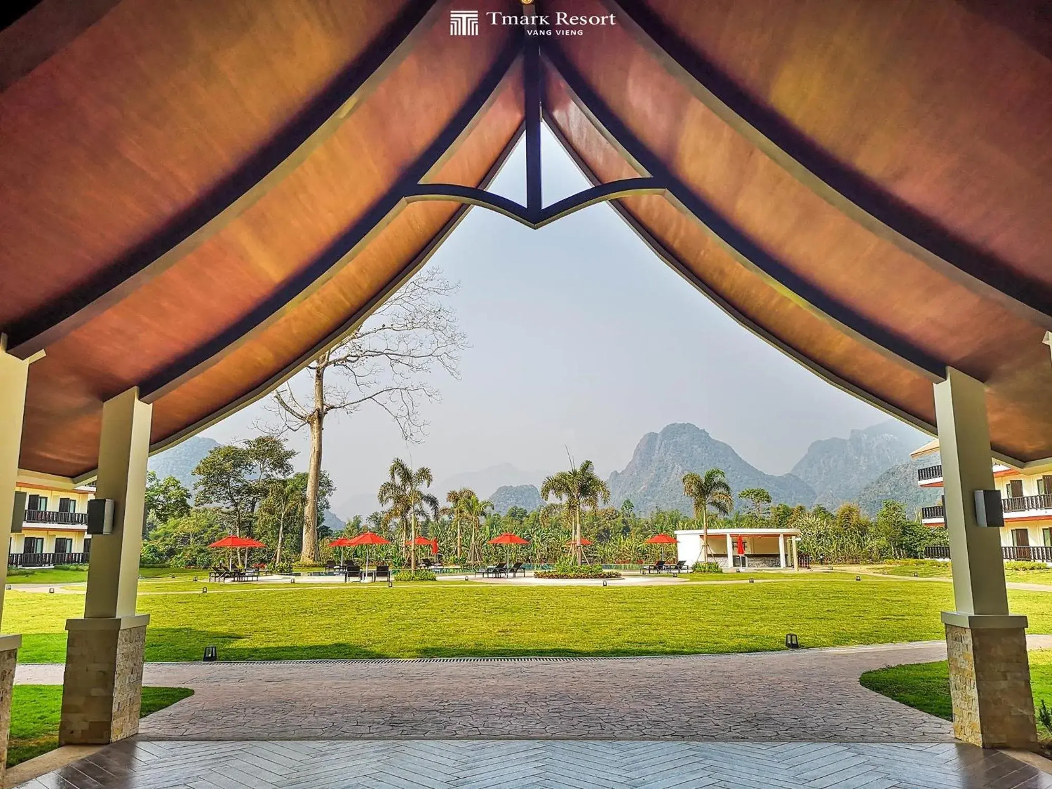 Property building in Tmark Resort Vangvieng Property building in Tmark Resort Vangvieng