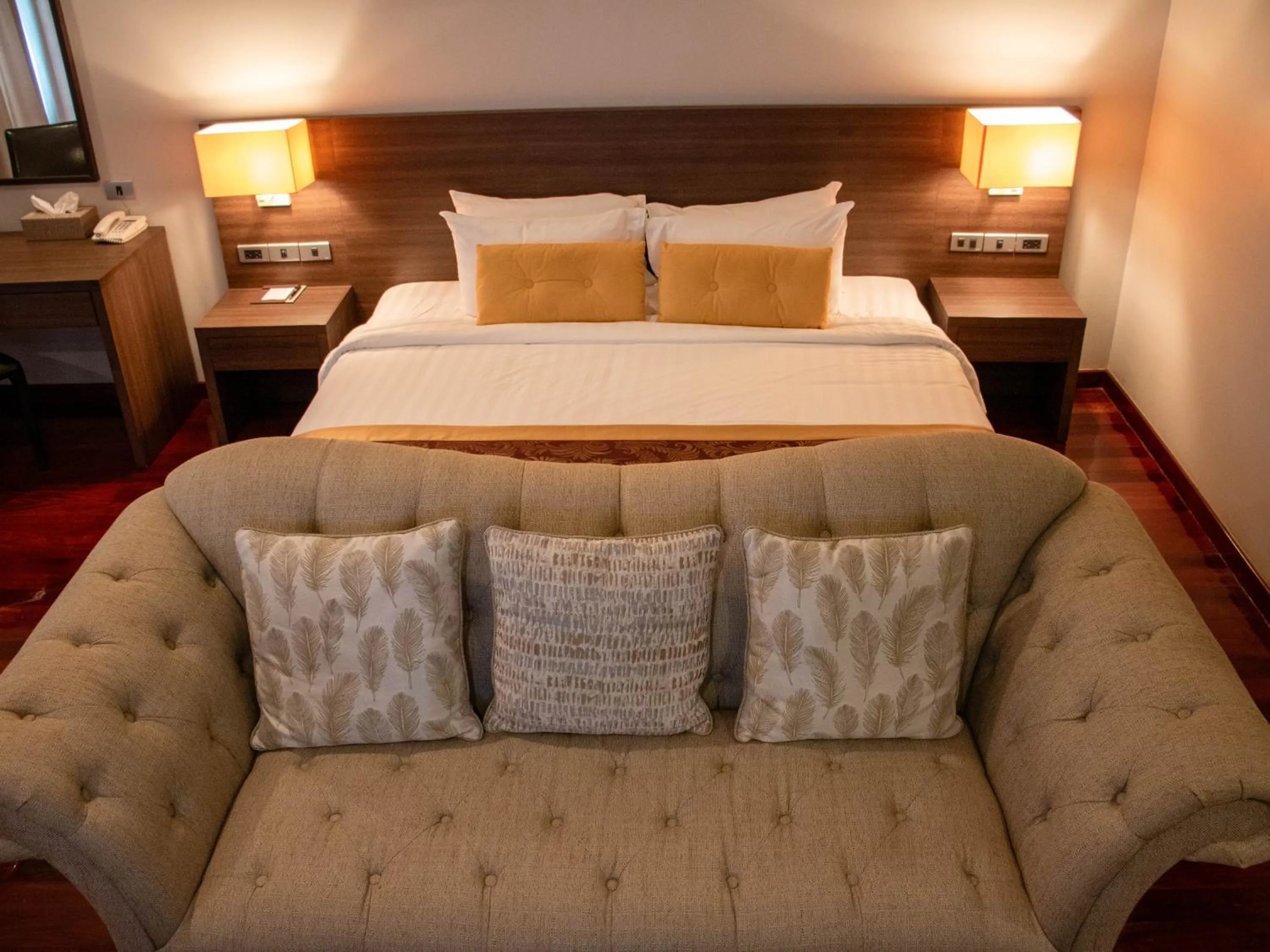 Bed in Tmark Resort Vangvieng