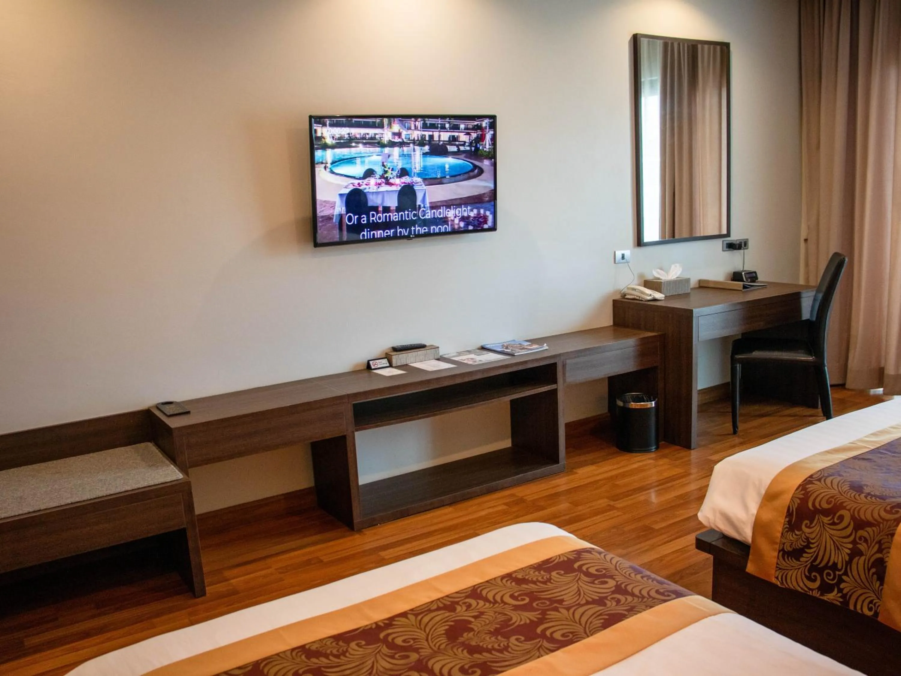 TV and multimedia, Bed in Tmark Resort Vangvieng