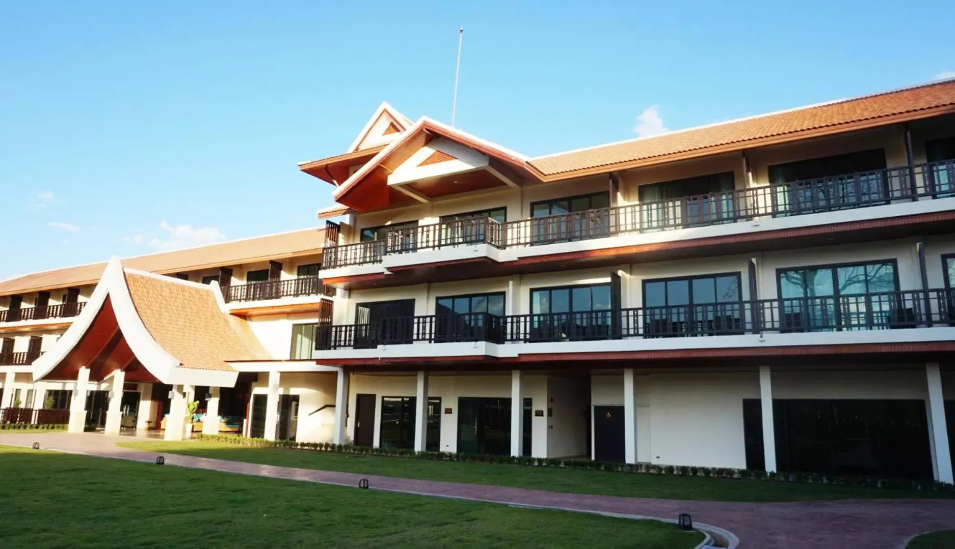 Property building in Tmark Resort Vangvieng Property building in Tmark Resort Vangvieng
