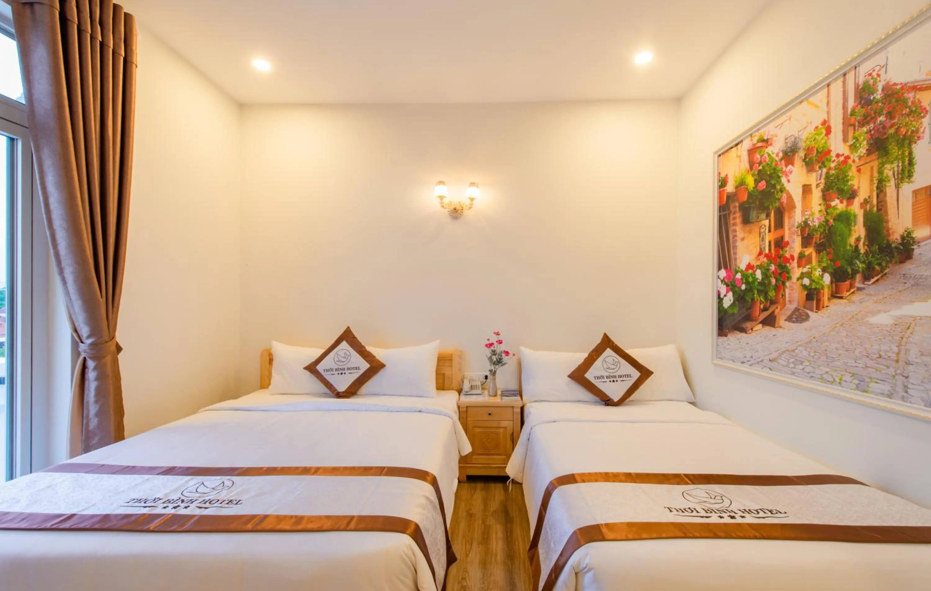 Bed in Thoi Binh Hotel