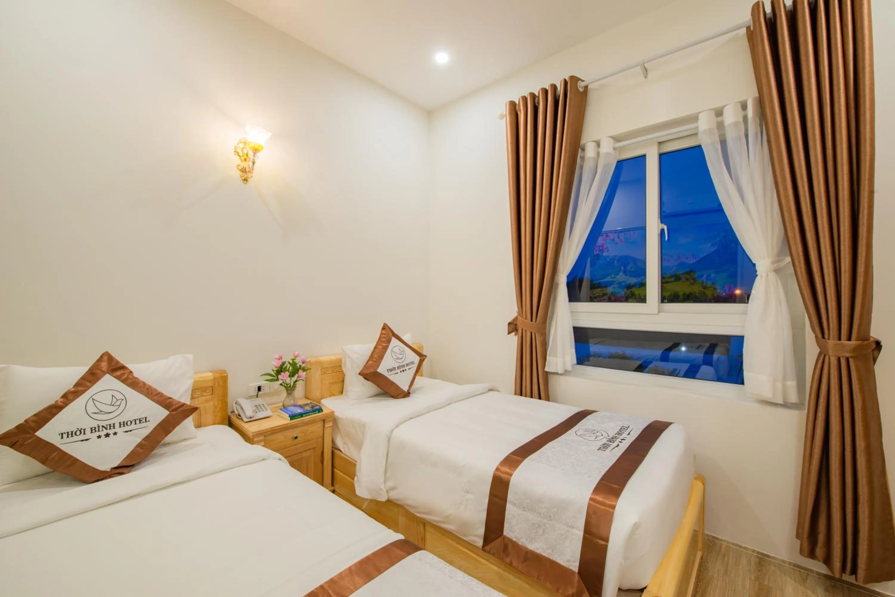 Bed in Thoi Binh Hotel