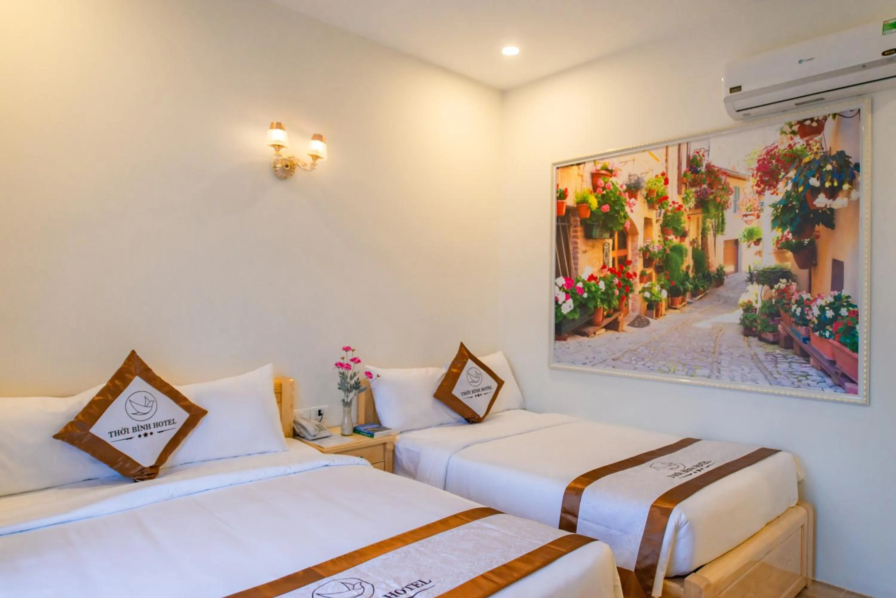 Bed in Thoi Binh Hotel