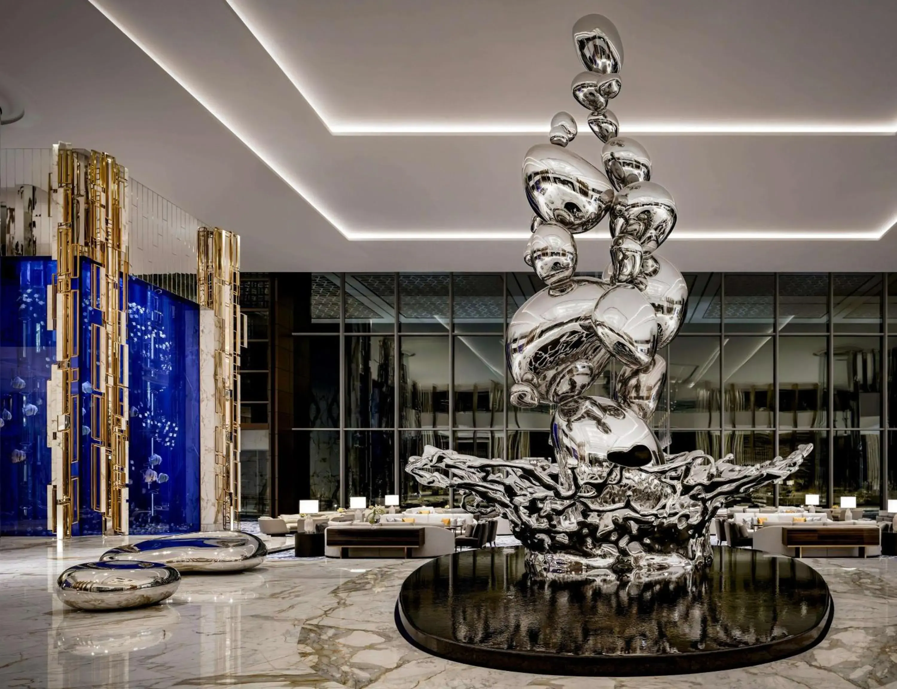 Lobby or reception in Atlantis The Royal Lobby or reception in Atlantis The Royal