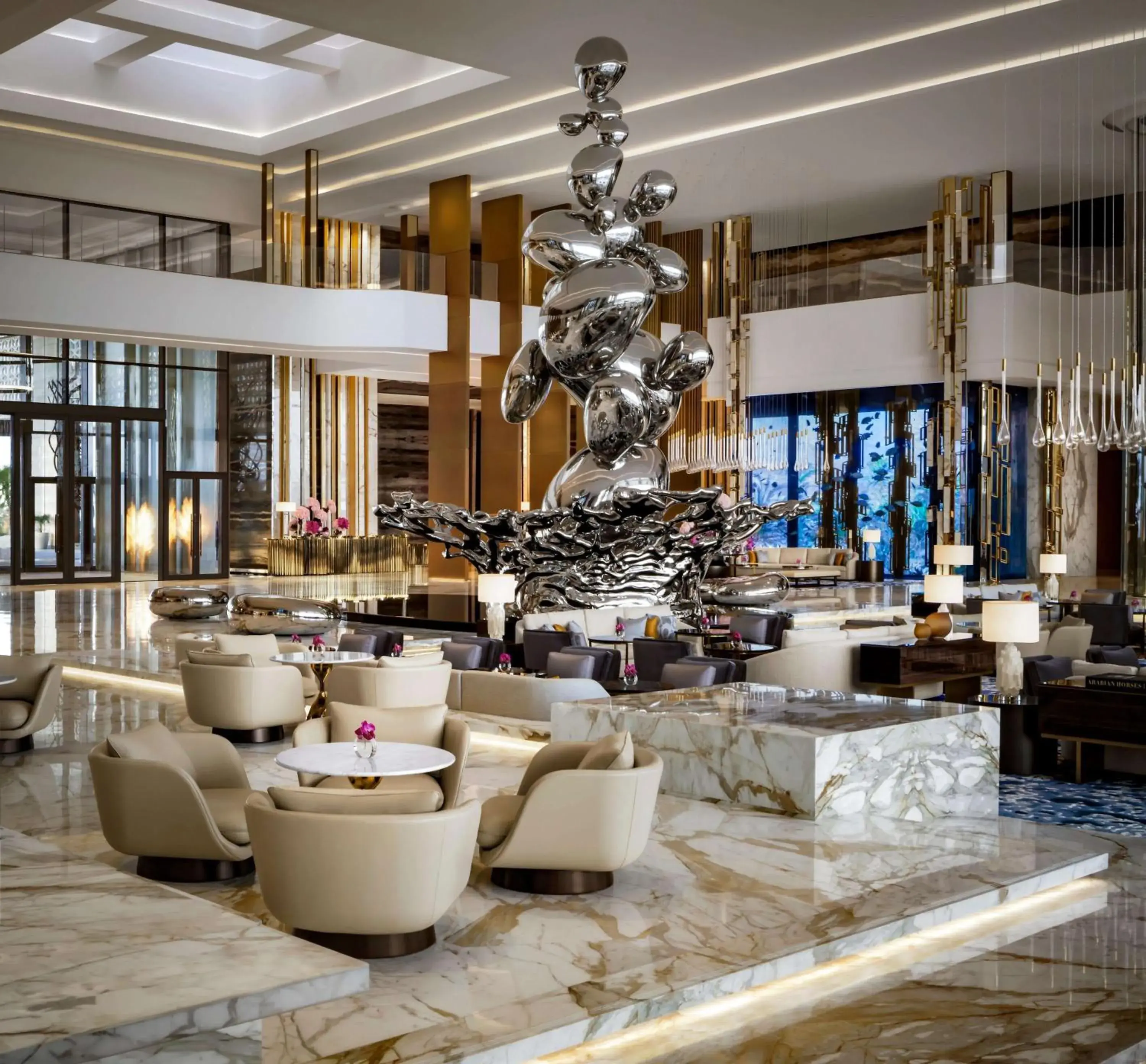 Lobby or reception in Atlantis The Royal Lobby or reception in Atlantis The Royal