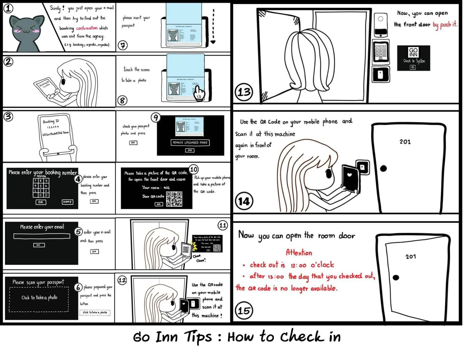 Floor plan in GO INN Phuket old Town