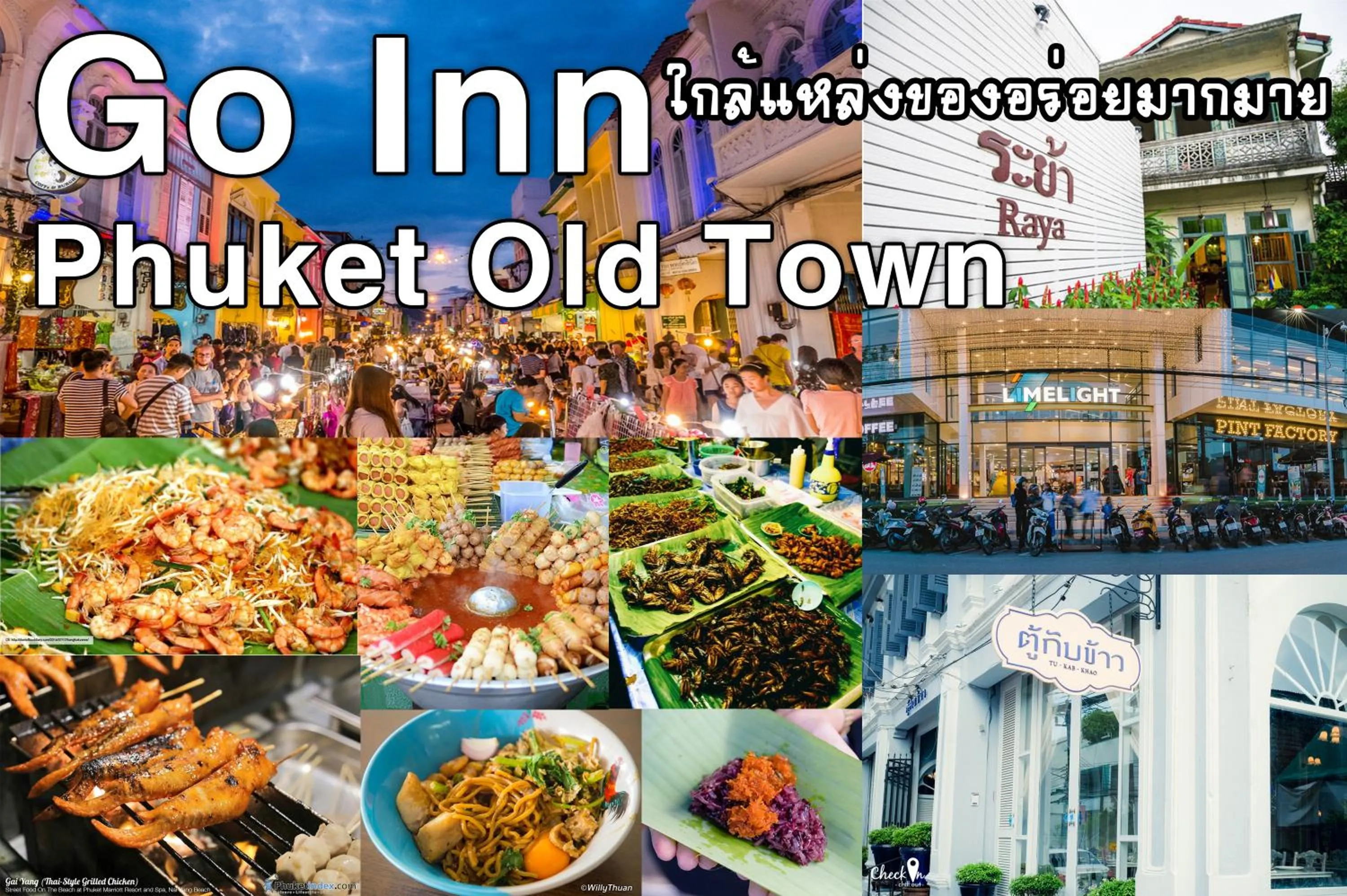 Food and drinks in GO INN Phuket old Town