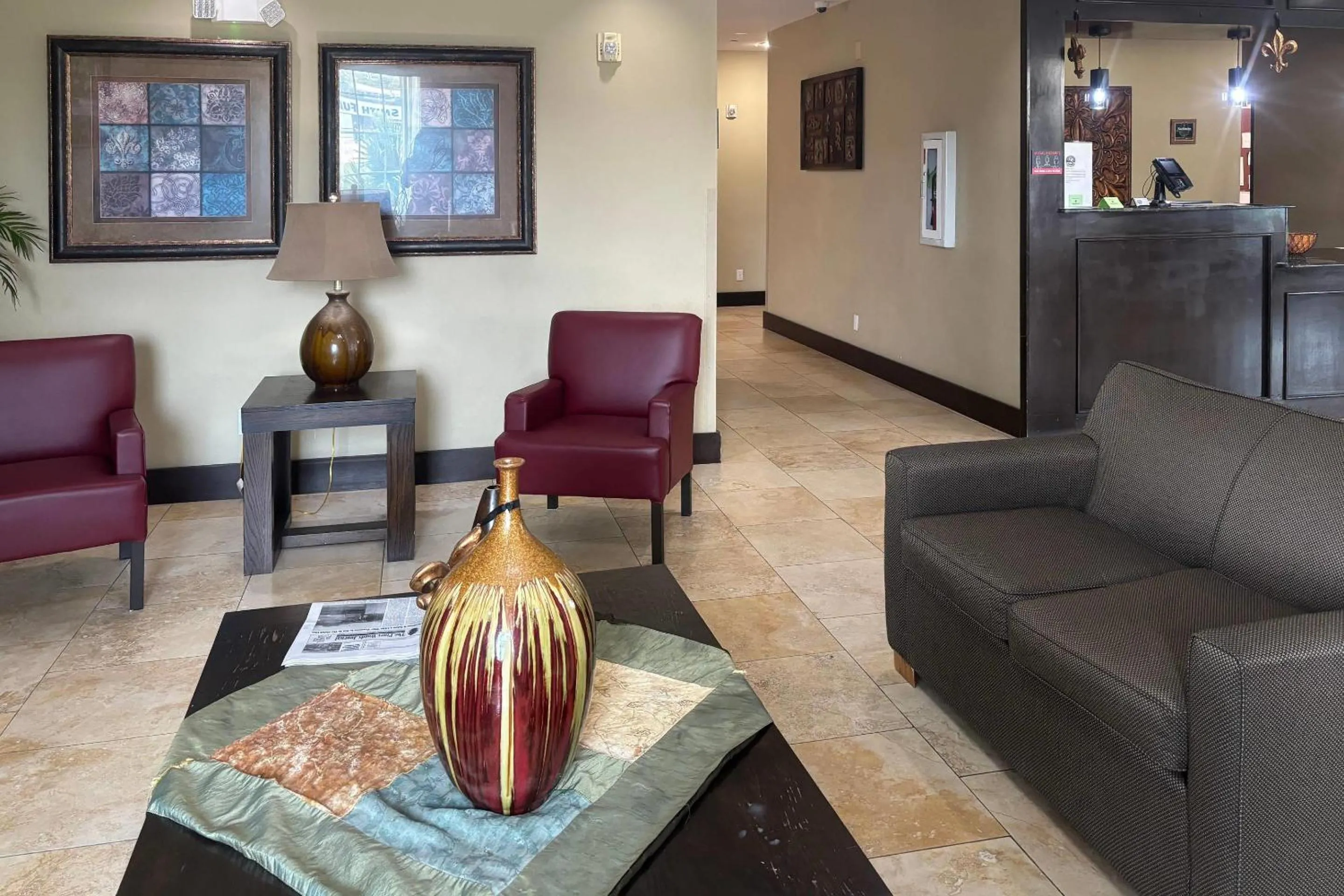 Lobby or reception in Rodeway Inn & Suites Winnfield