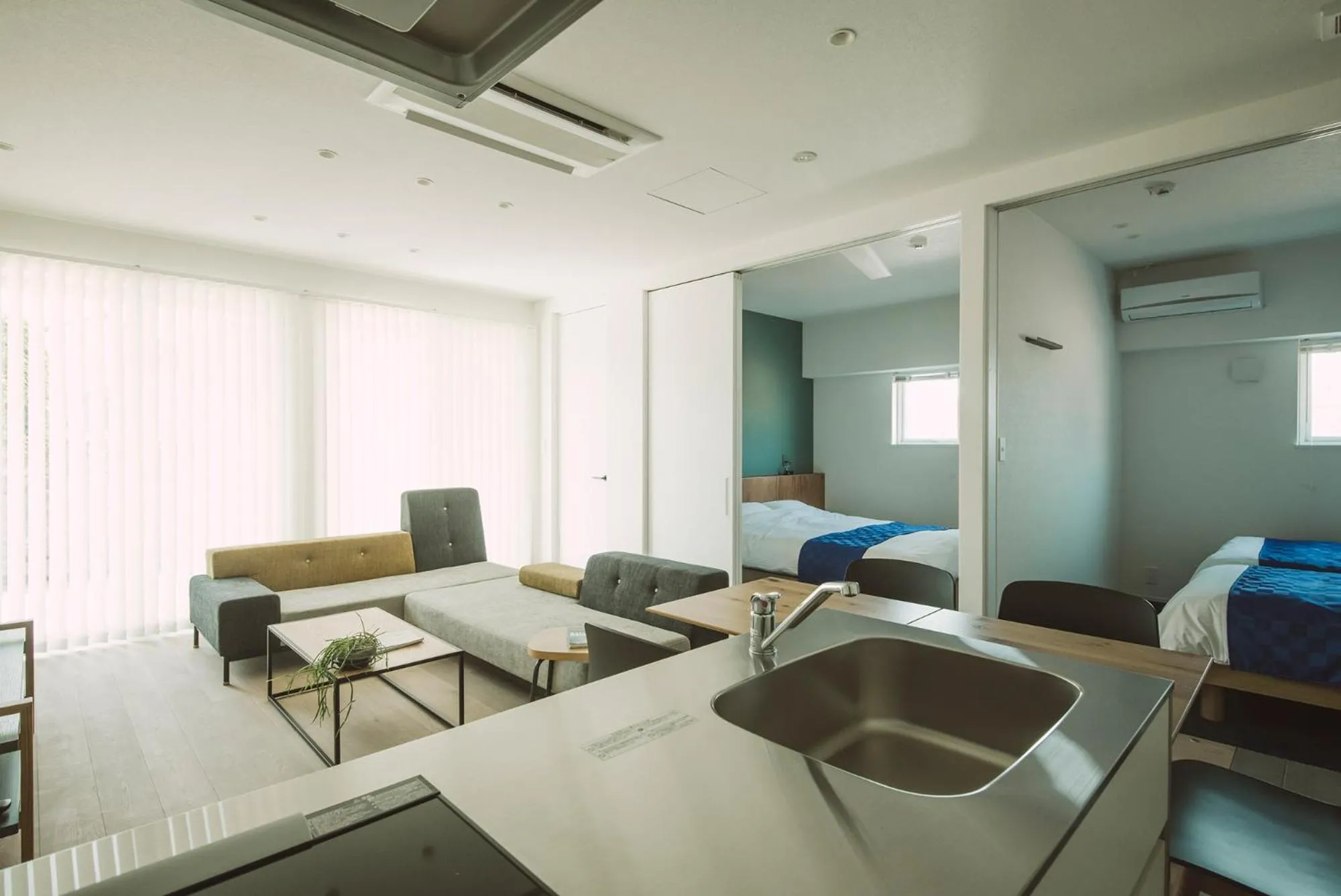 Living room, Bed in Seacruise House Navio