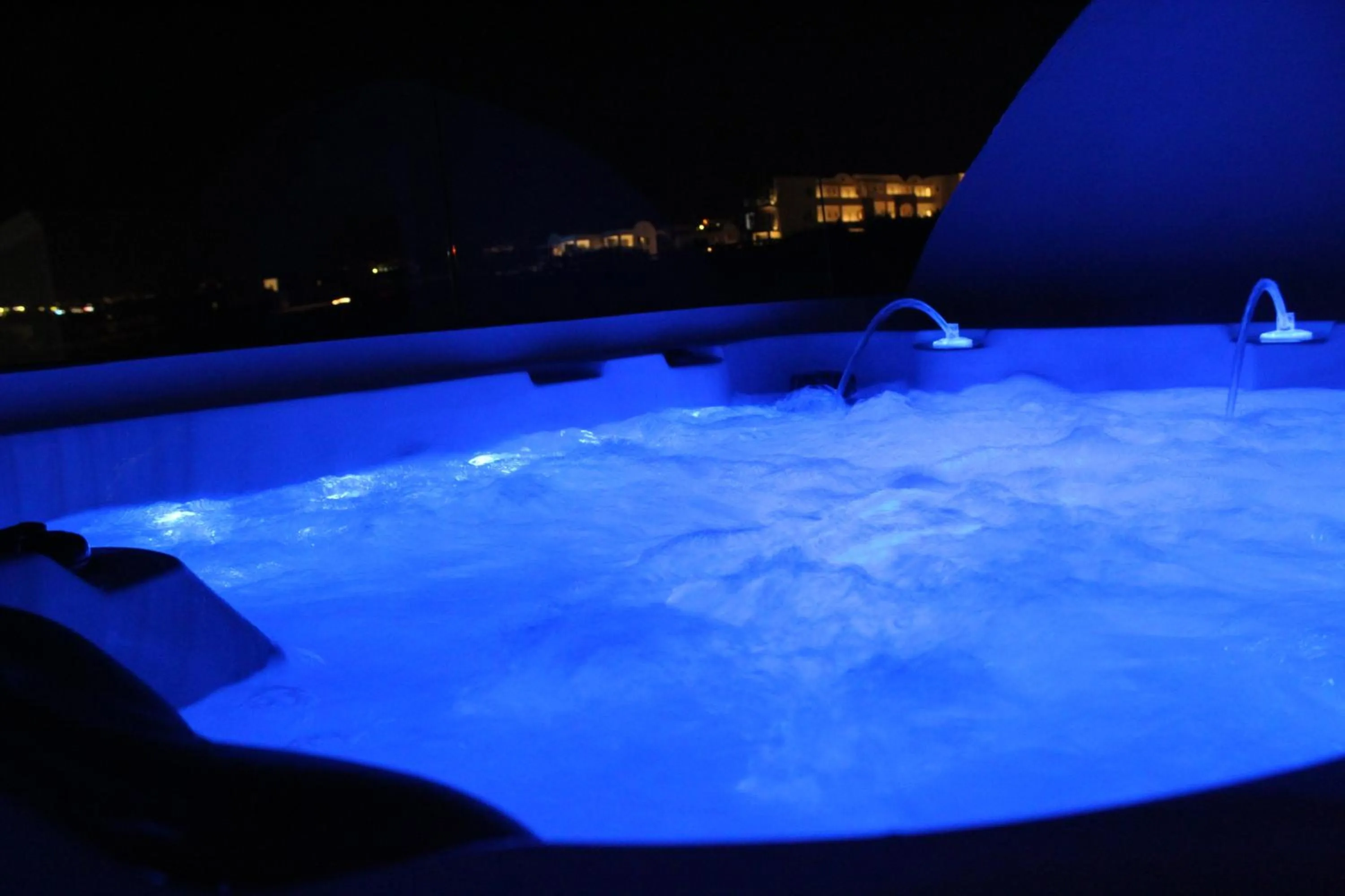 Night in Villa Galaxy Santorini