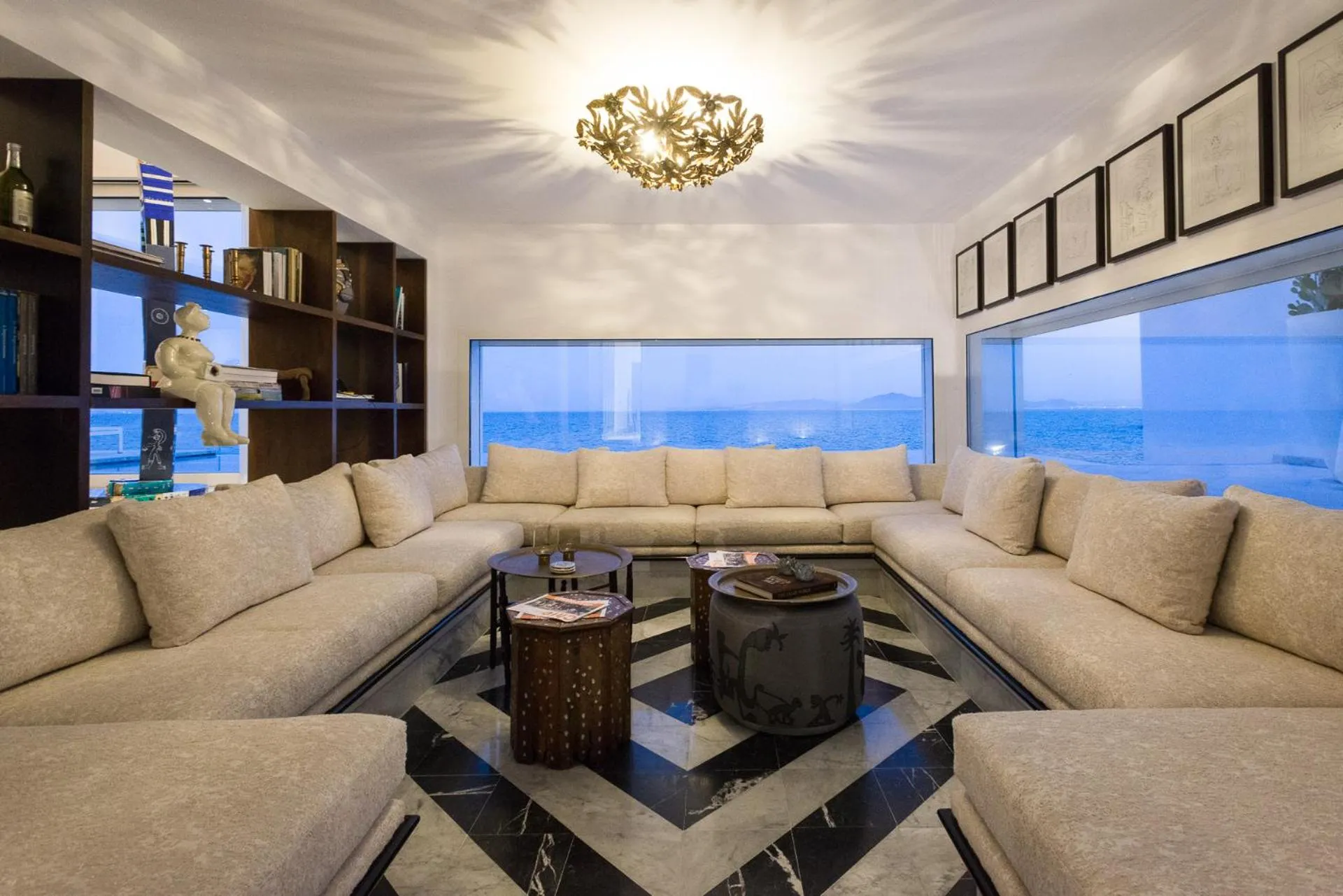 Communal lounge/ TV room in Maison Dedine- SmallLuxuryHotels -Adults Only